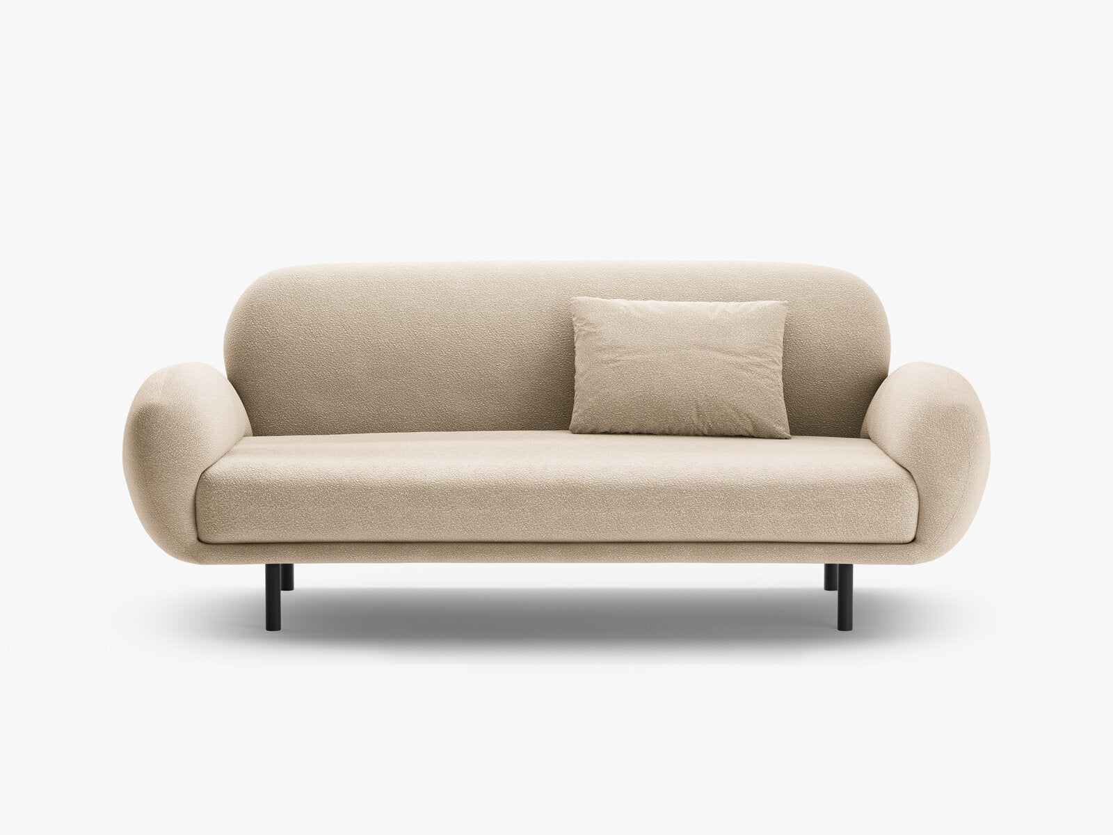 Micadoni Sofa Poppy 2-Sitzer große Version Boucle Baloo Beige