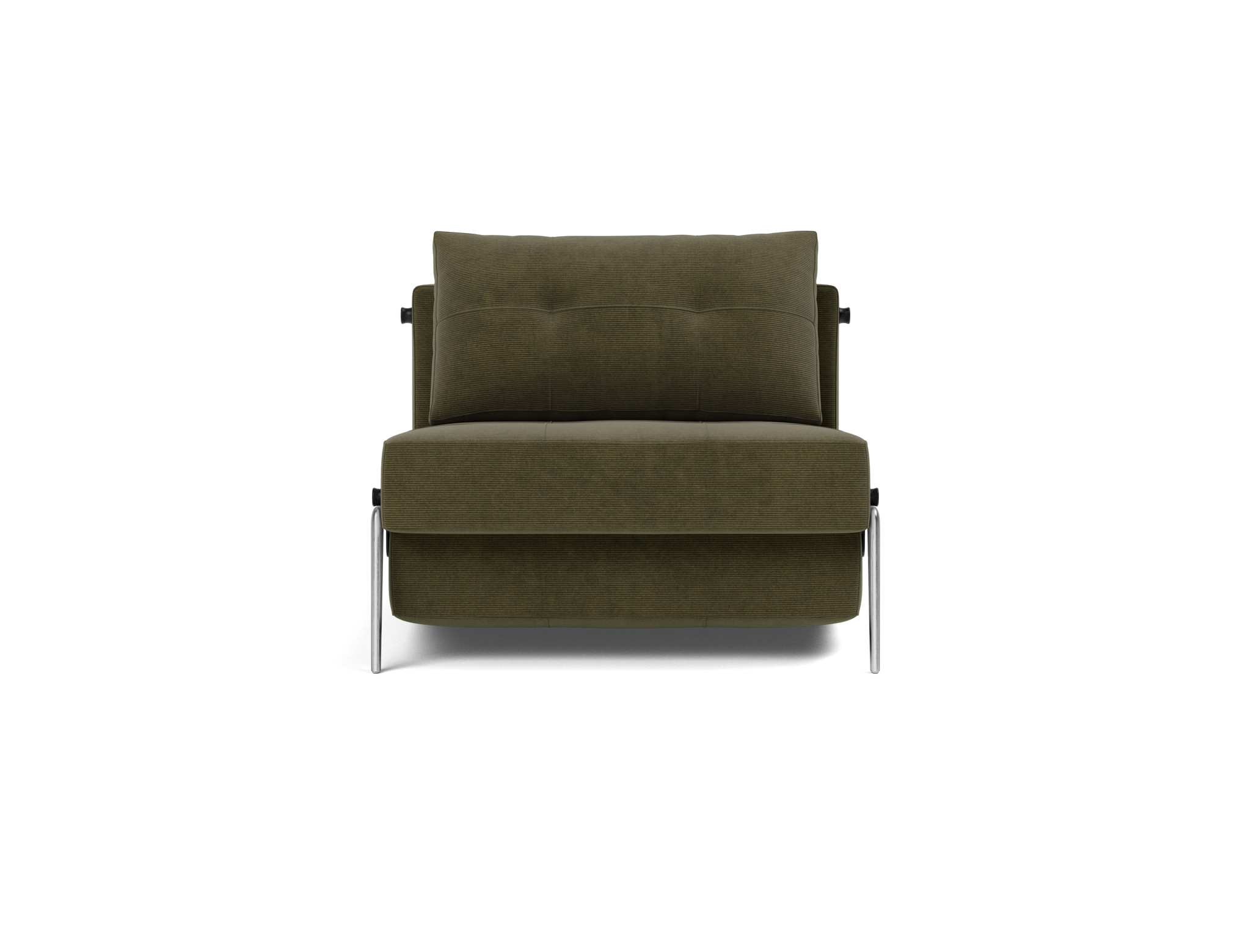 Schlafsessel Cubed 90 Kord Cordufine 316-Pine-Green Beine Aluminium
