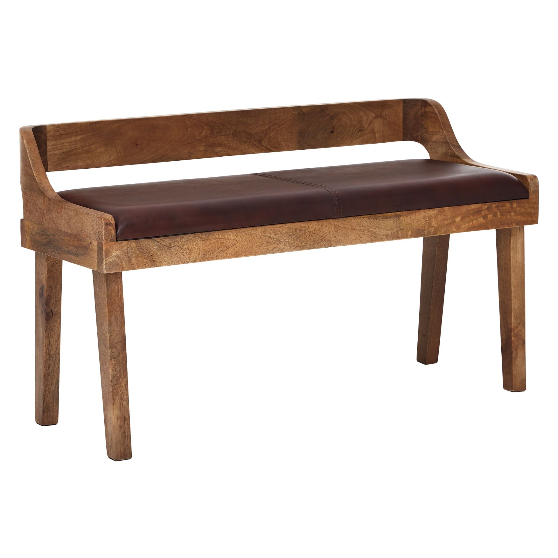 Sitzbank Terndrup Echtleder Mango 108 × 43 × 63 cm
