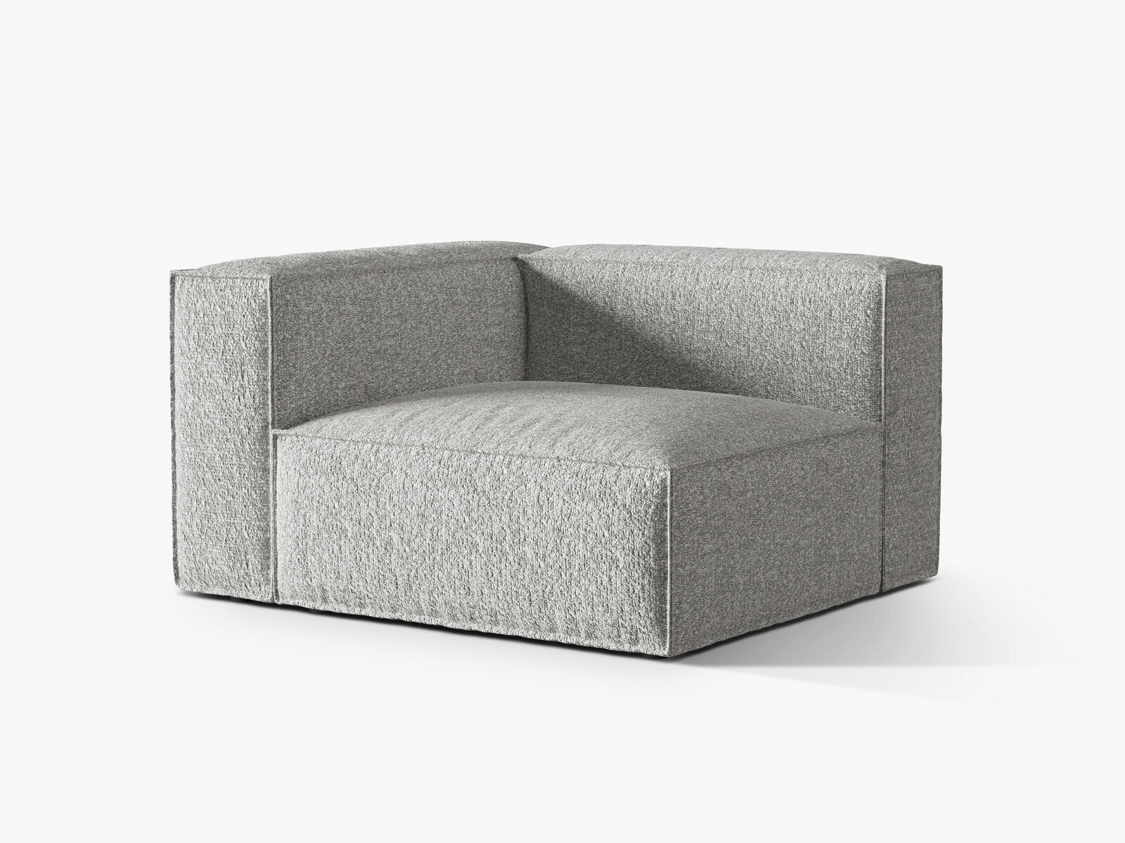 Micadoni Eckmodul Groß Nuria 1-Sitzer Links Boucle Silber