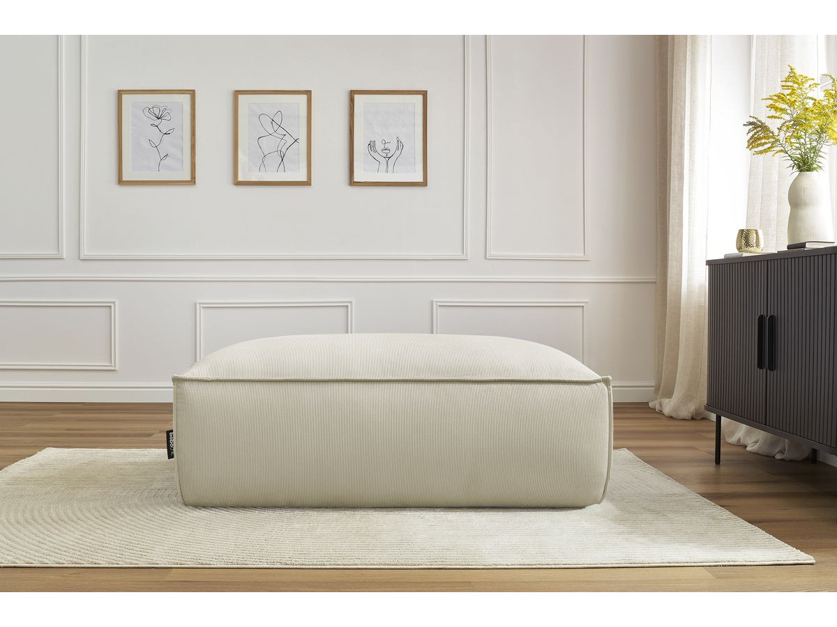 Bobochic Boheme Pouf Cordsamt Beige