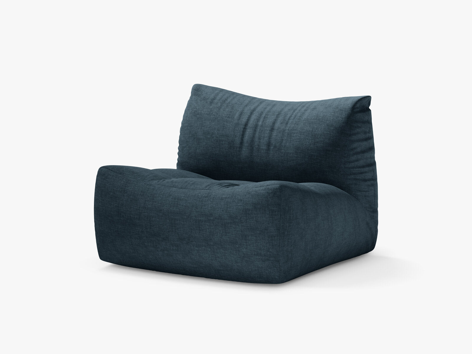 Micadoni Sessel Tove Strukturierter Stoff Boston Jeansblau