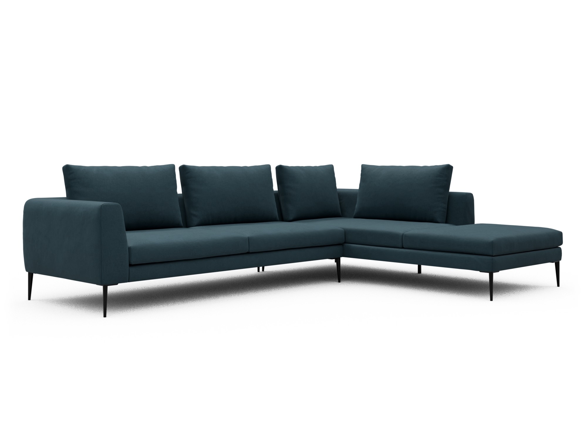 Skandi Home Ecksofa Paul Relax-Ecke rechts mit 3-Sitzer Satya-Indigo moebelfaktor
