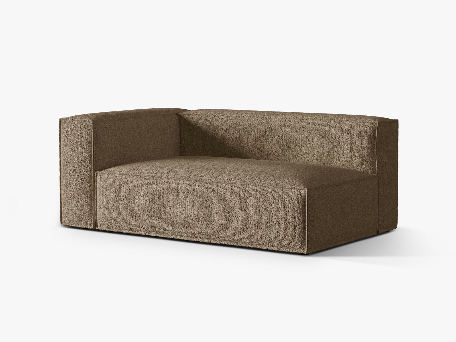 Micadoni Modul Nuria Groß 3-Sitzer Links Boucle Cappuccino