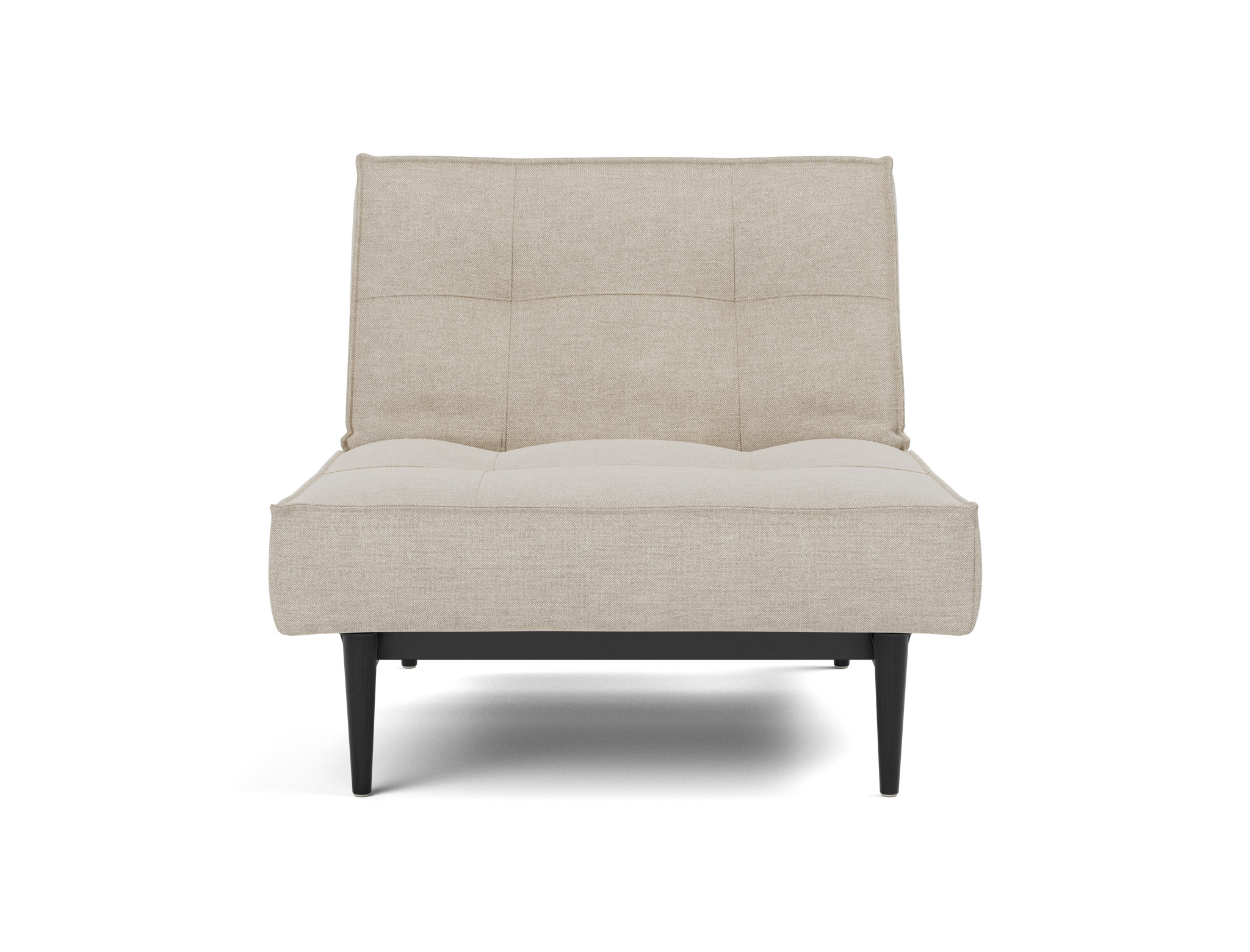 Sessel Splitback Flachgewebe Phobos 586-Latte Beine Styletto Eiche schwarz