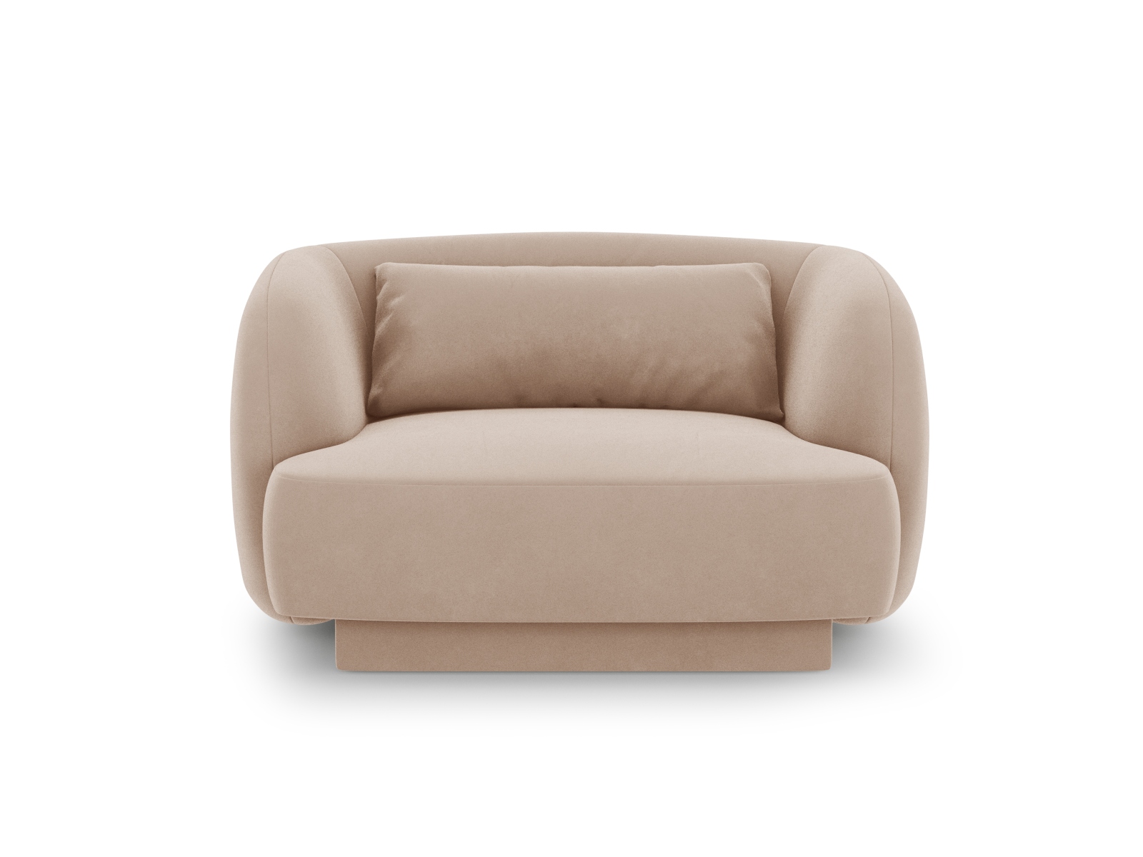 Cosmopolitan Design Sessel Tulum Samt Bluvel Beige