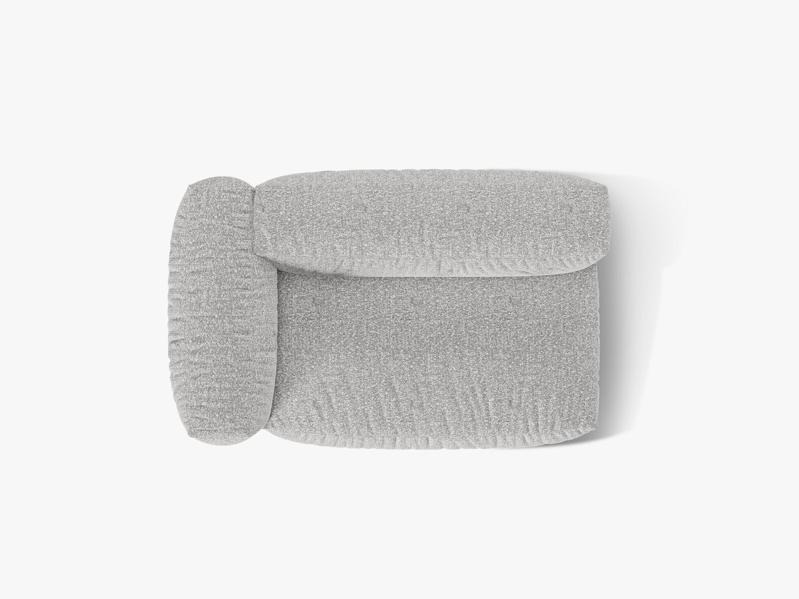 Micadoni Eckmodul Martina 1-Sitzer Groß Links Boucle Monet Silber