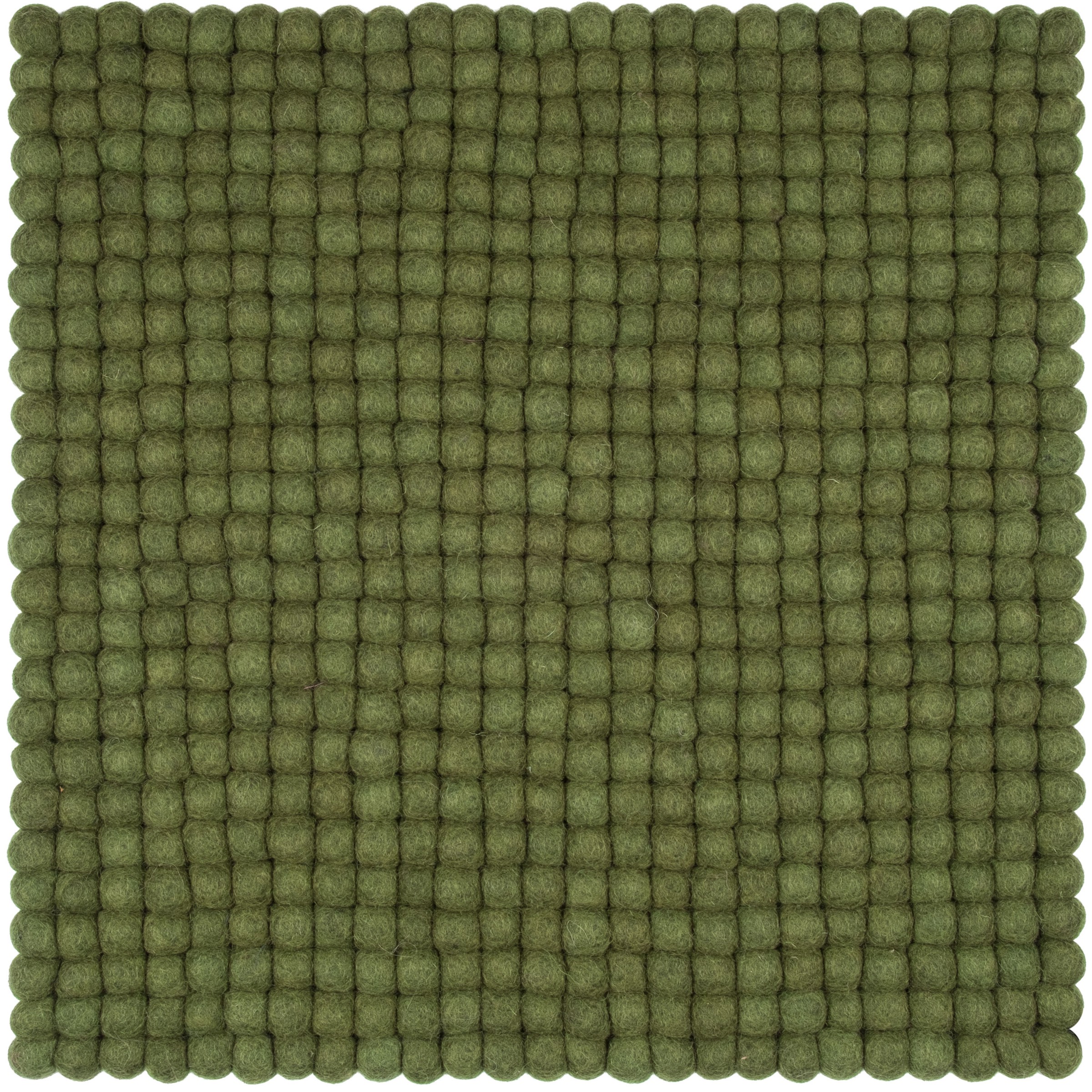 myfelt Jost Filzkugel-Sitzauflage Tannengrün 36 x 36 cm