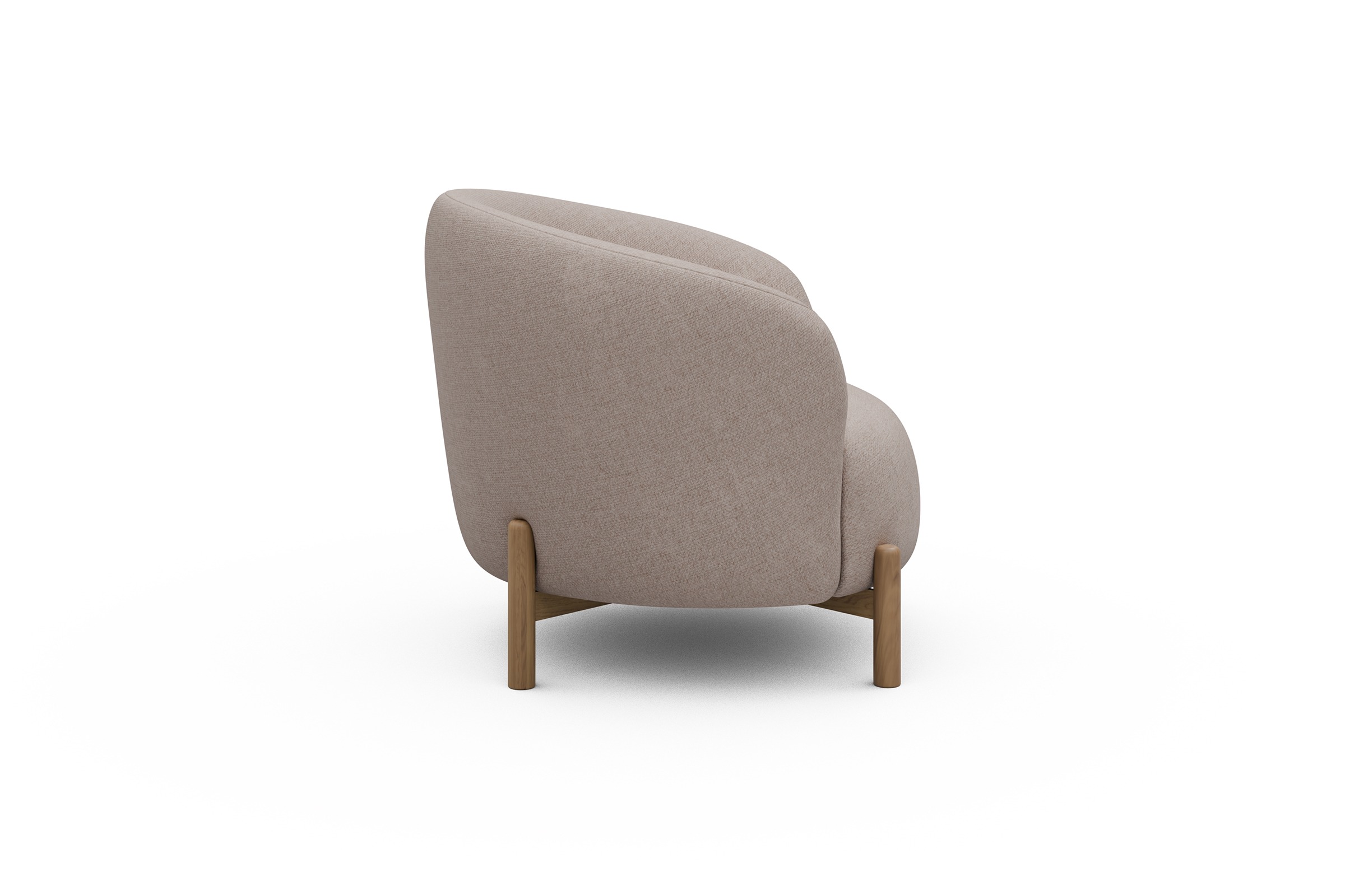 Sessel Ronda Holzbeine Eiche Natur Weda-Sand