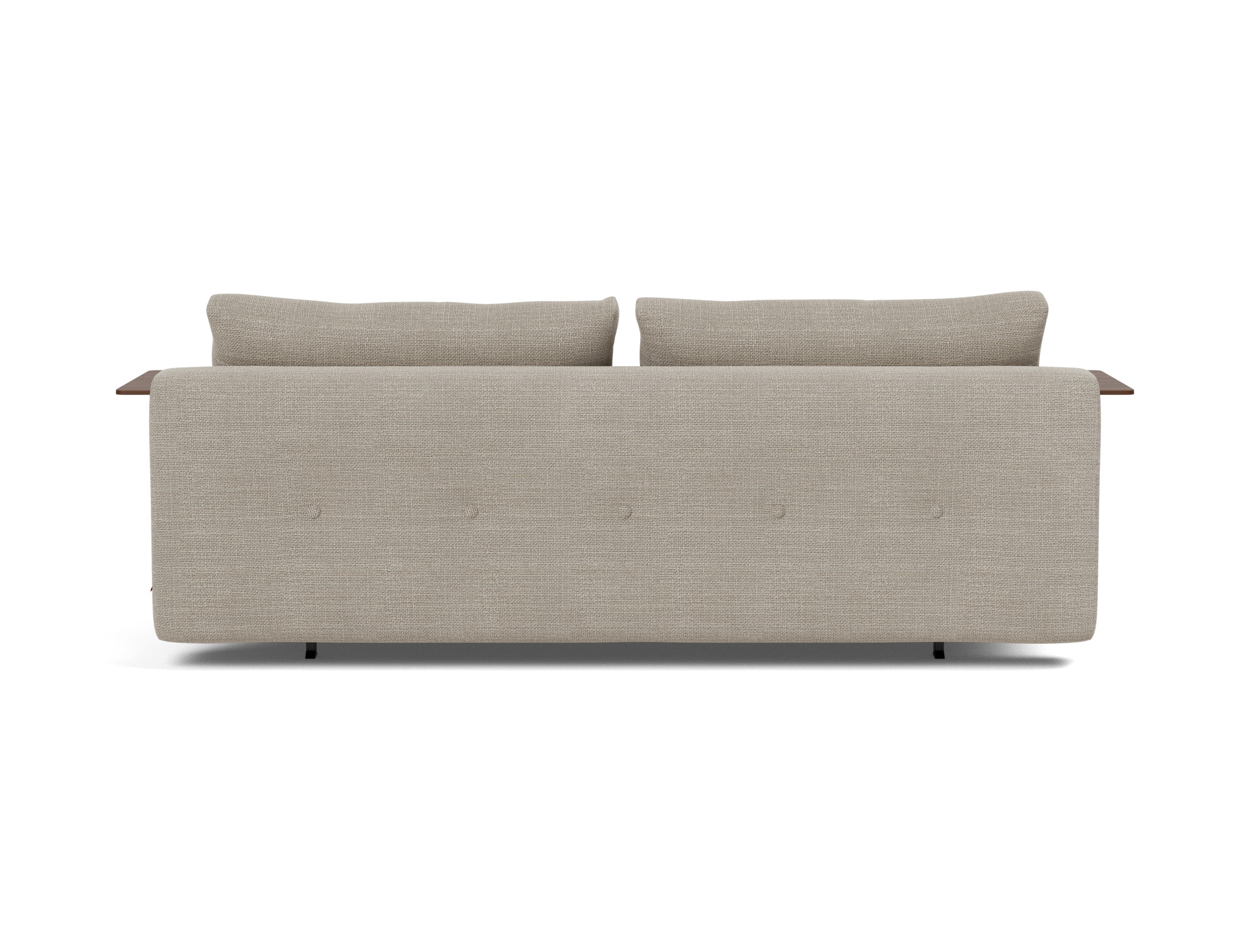 Schlafsofa Recast mit Armlehnen Strukturierter Stoff Kenya 579-Gravel