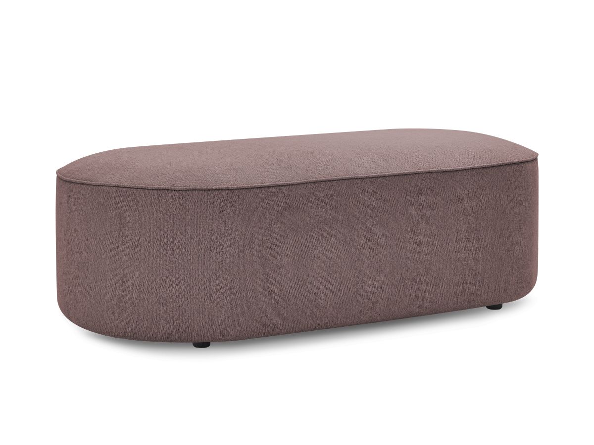 Bobochic Rousseau Pouf Melange-Stoff Rosa