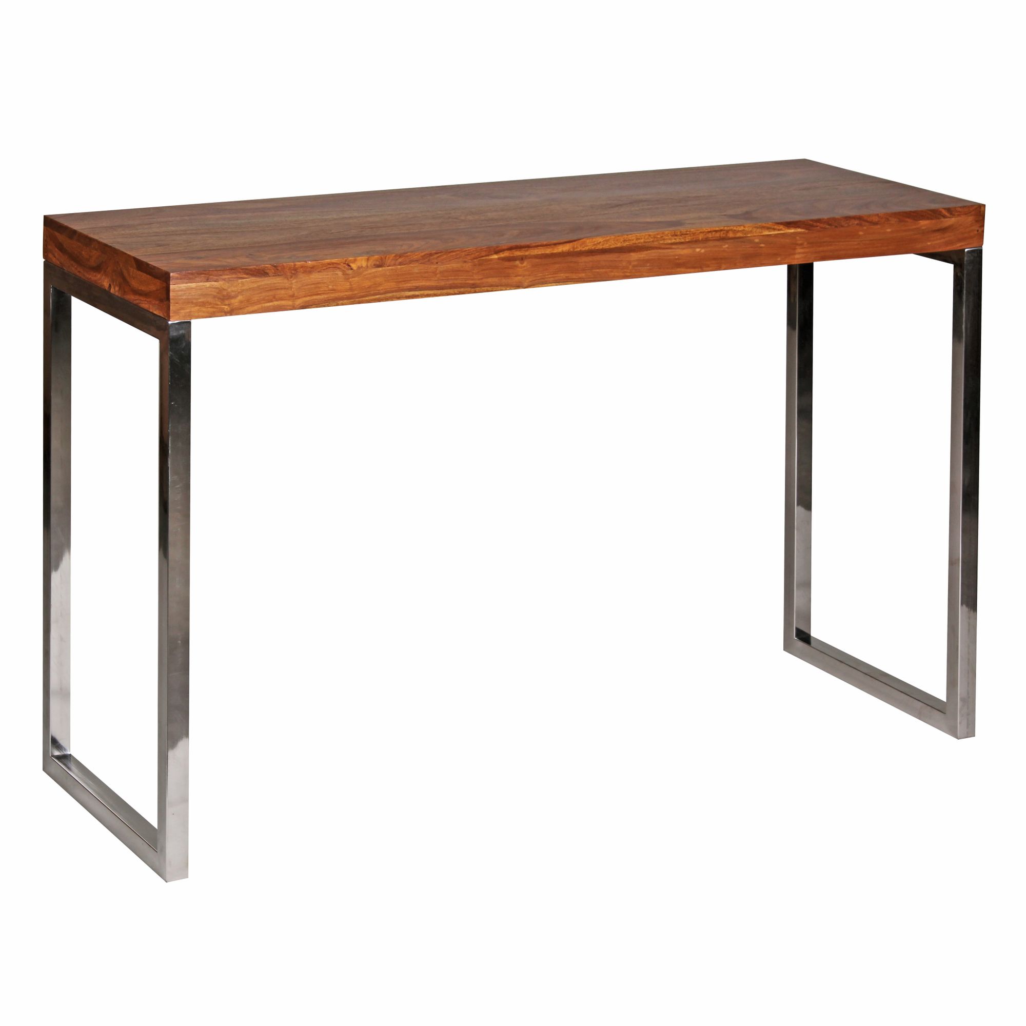 Konsolentisch Alta Massivholz Dunkelbraun Höhe 76 cm