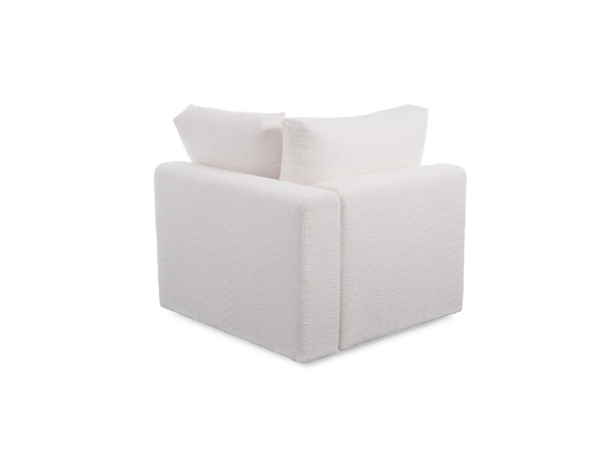 Bobochic Paris Eckmodul Bouclé-Stoff Weiß
