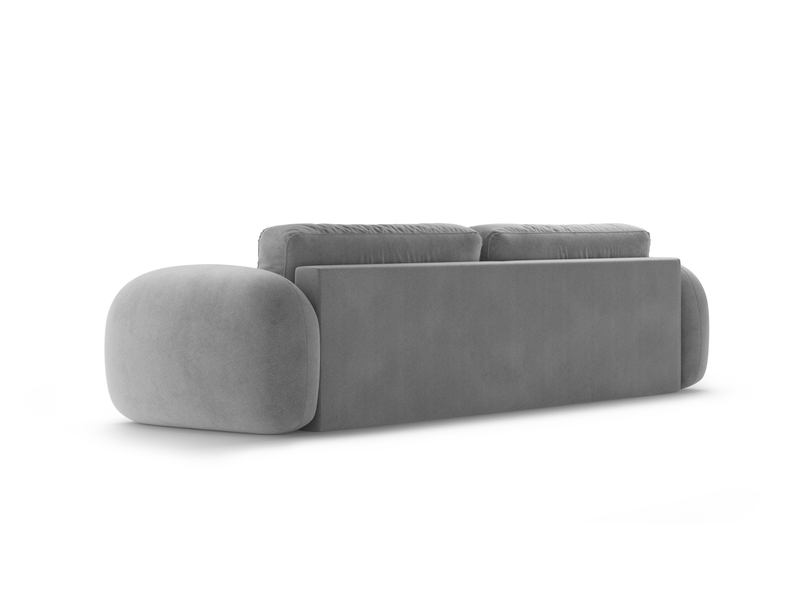 Cosmopolitan Design Schlafsofa Tonale 3-Sitzer mit Bettkasten Samt Magic Velvet Taupe