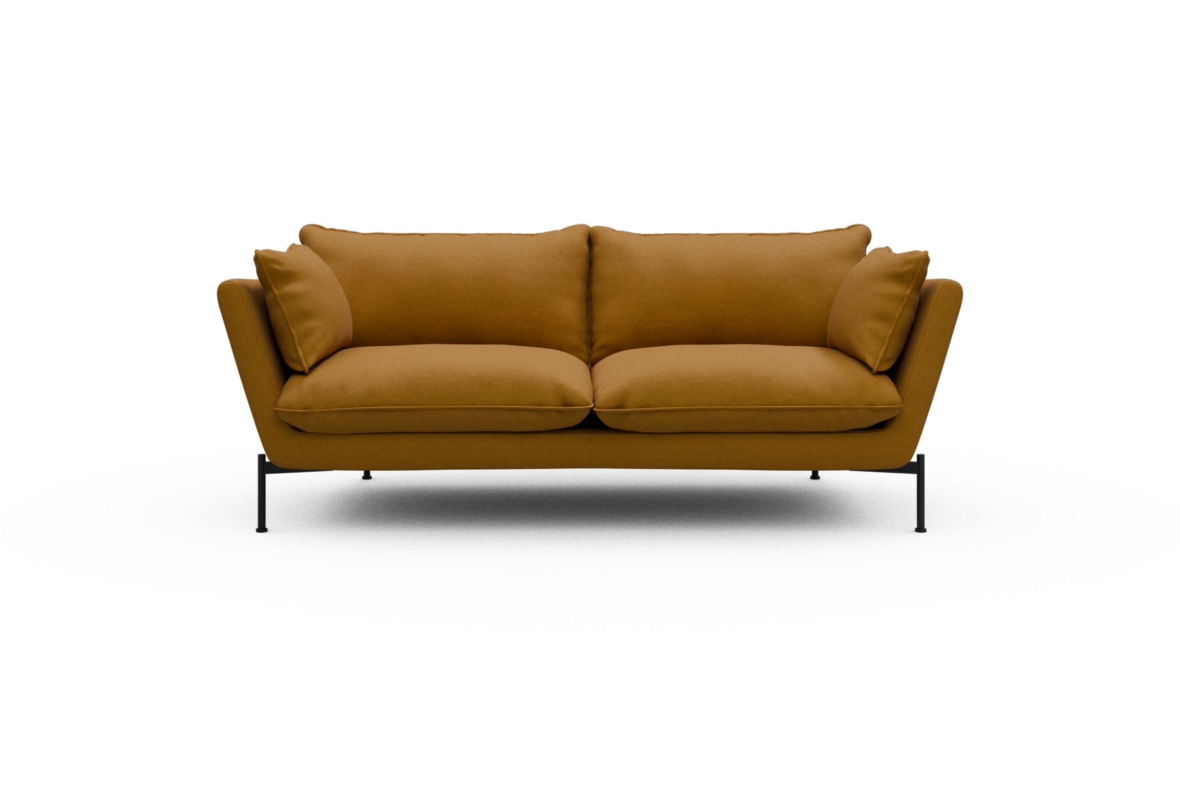 Skandi Home Sofa Anton PREMIUM 2-Sitzer Satya-Ocre moebelfaktor