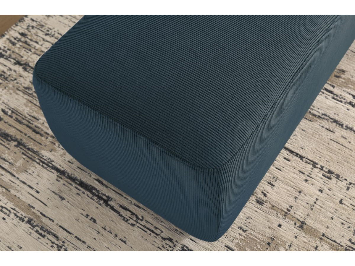 Bobochic Enjoy Pouf Cordsamt Dunkelblau