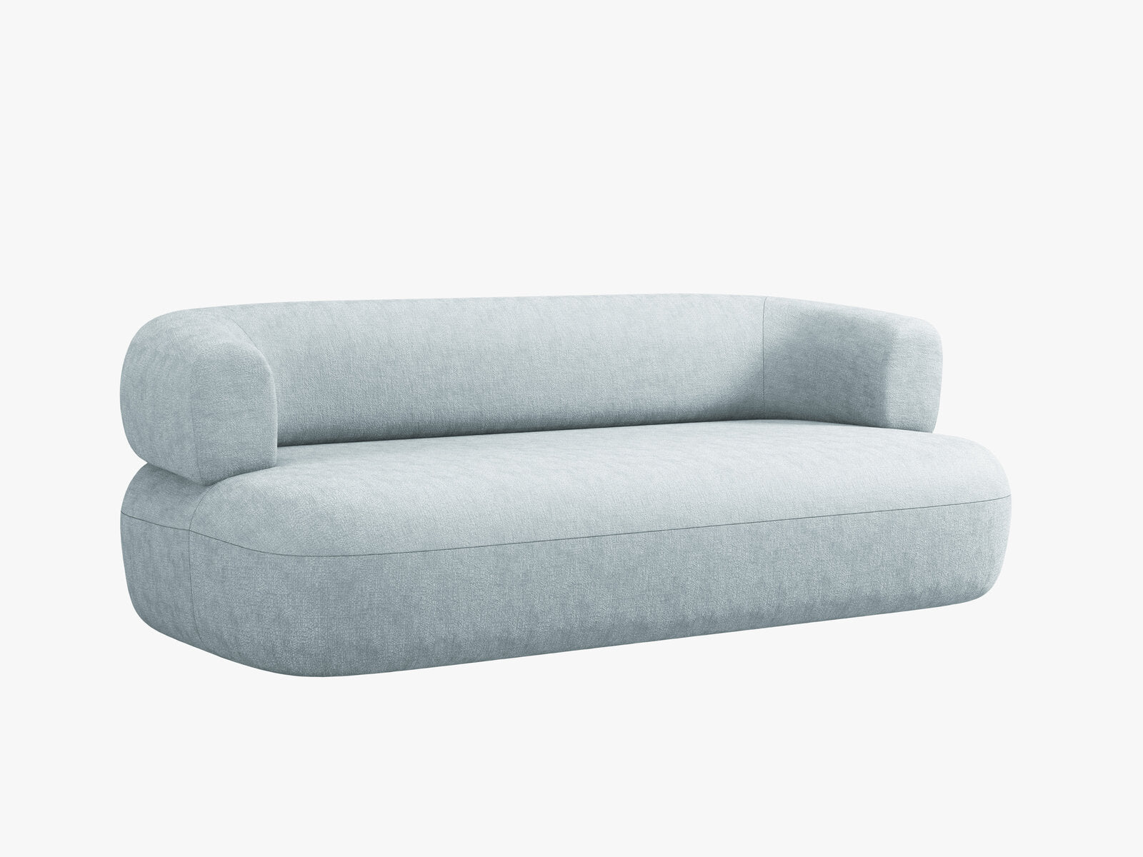 Micadoni Sofa Jenny 2-Sitzer Chenille Perfect Harmony Hellblau