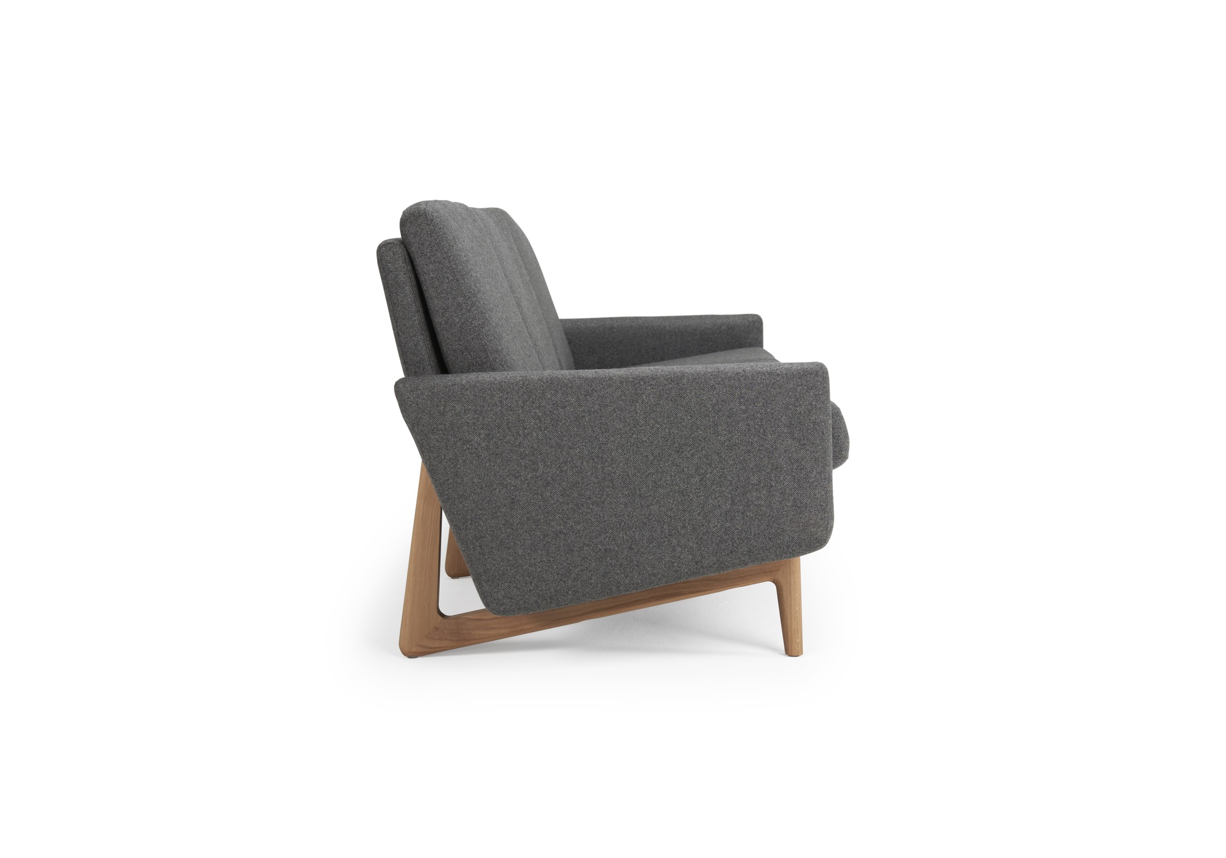 Sofa Arne 3-Sitzer Strukturierter Stoff Satya 441-Warm-Zinc