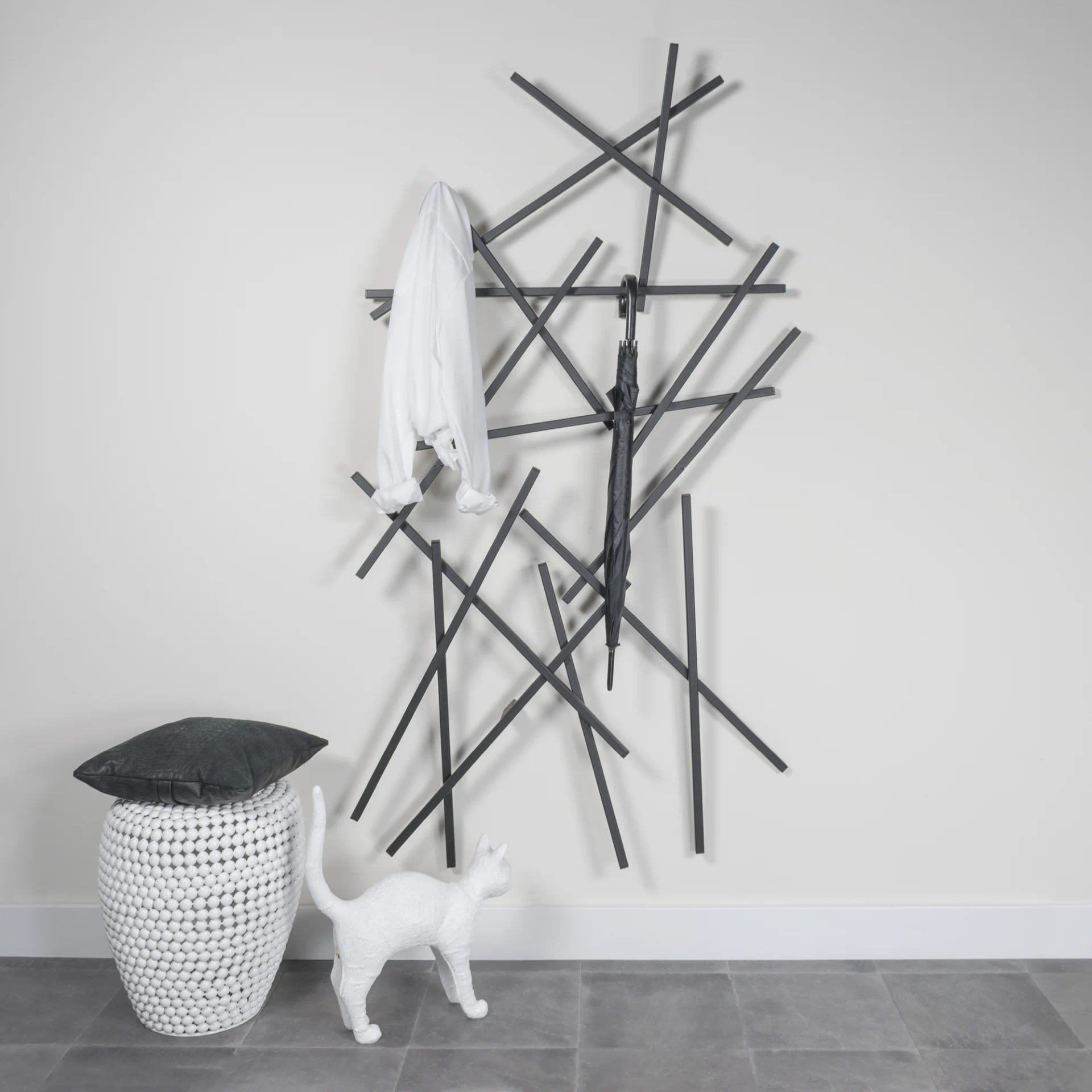 Spinder Design Matches Large Wandgarderobe Schwarz