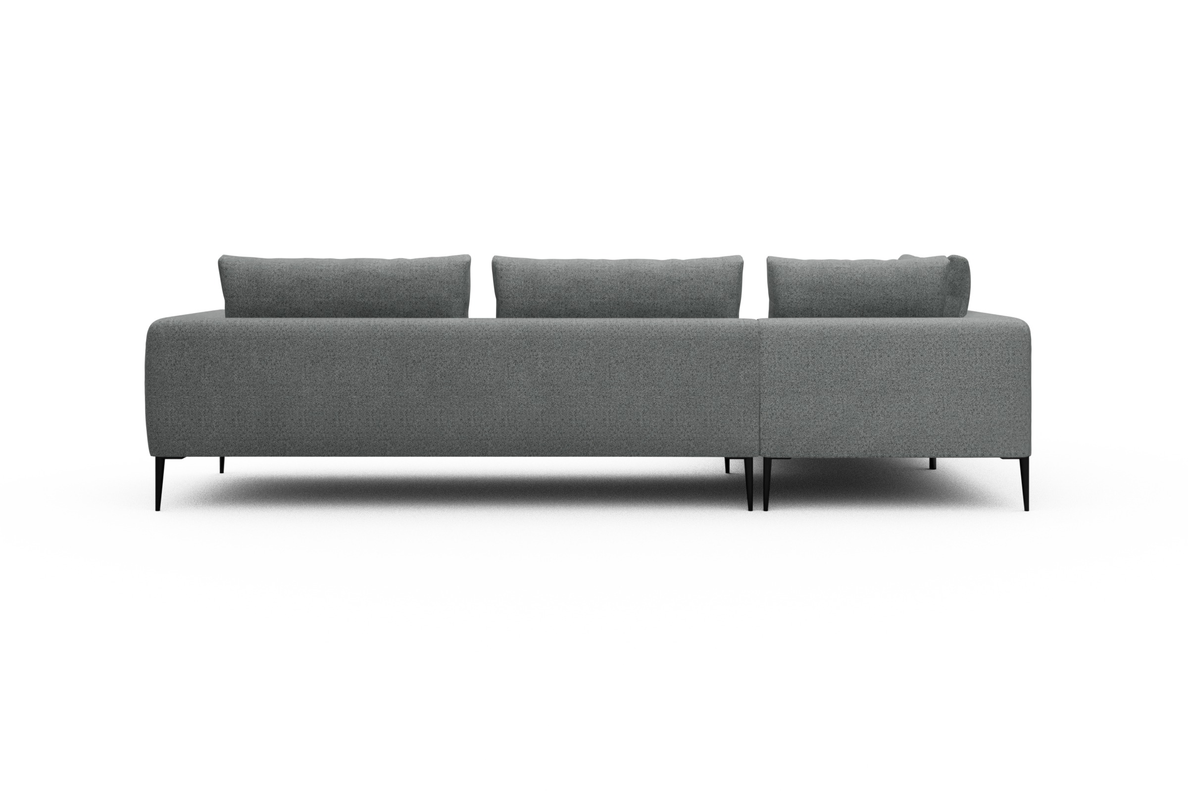 Ecksofa Paul Relax-Ecke rechts mit 3-Sitzer Aivi-Gravet-Grey