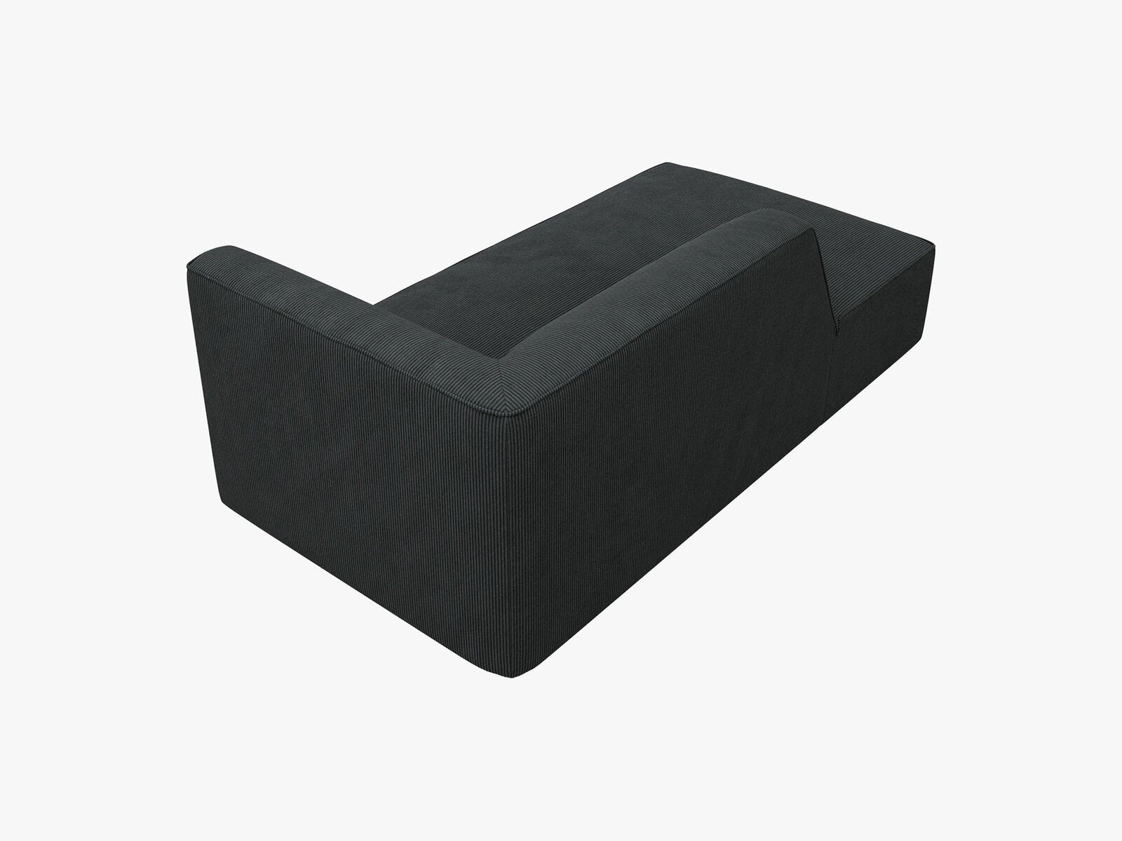 Micadoni Recamiere Ruby 1-Sitzer Links Kord Scala Schwarz