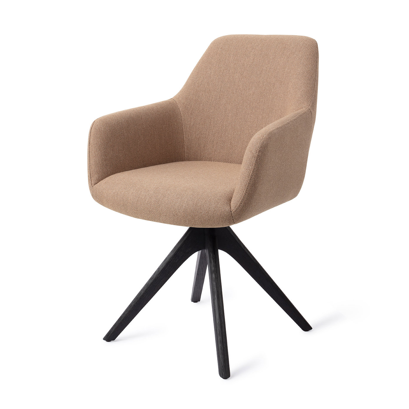 Jesper Home Esszimmerstuhl Hiroo Whisper Wheat Revolve Eiche Schwarz