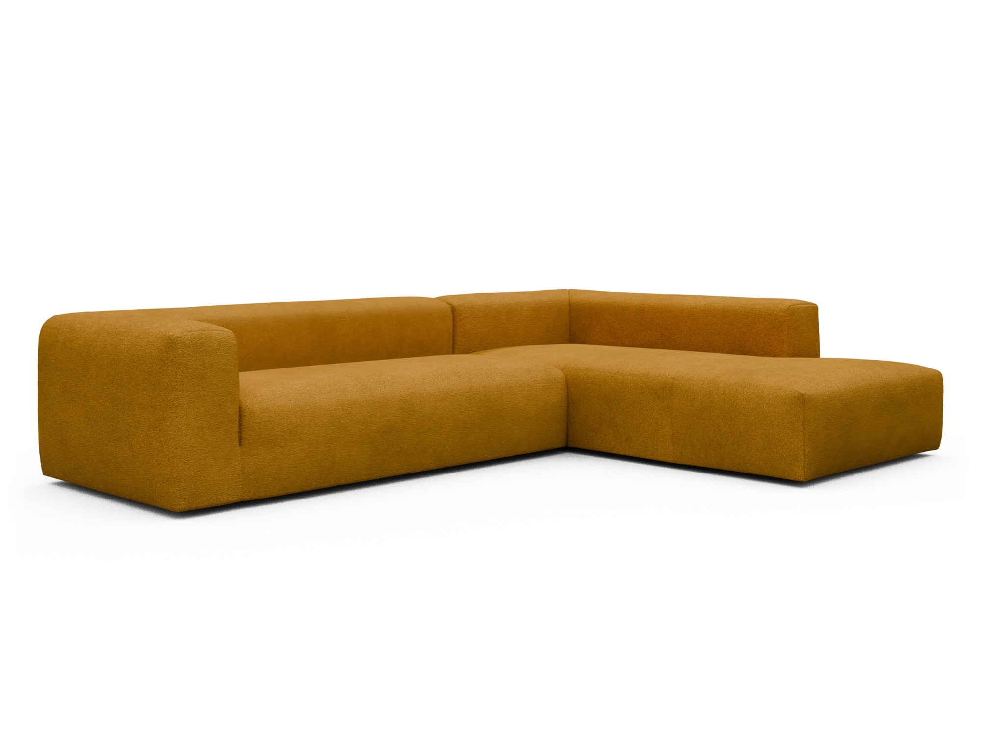 Skandi Home Ecksofa Fred Relax-Ecke rechts mit 2,5-Sitzer Boucle-Ochre moebelfaktor