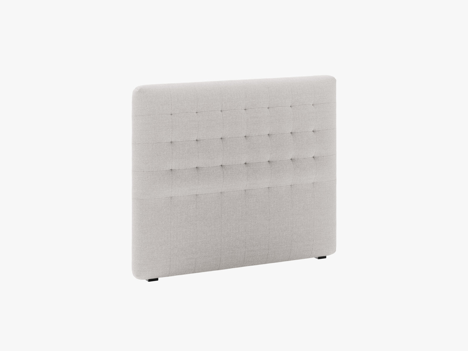 Micadoni Nova Samtiger Kopfteil 120 cm (H 95 cm) Strukturierter Stoff Liberty Hellgrau 120x95