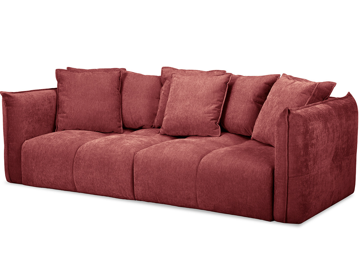 Bobochic Harlem Sofa 3-Sitzer Stoff Rot