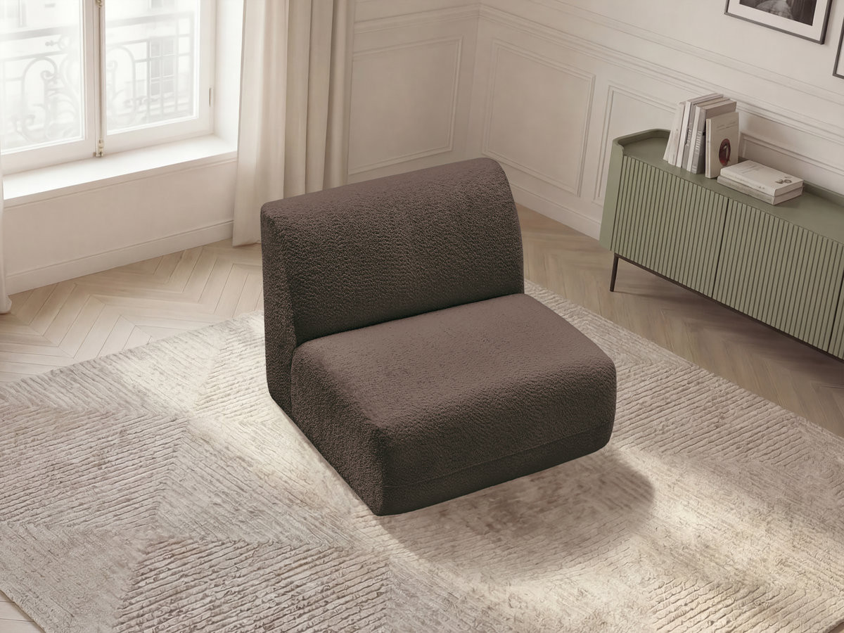 Bobochic Anda Sofamodul 1-Sitzer 84 × 103 cm Chenille Braun