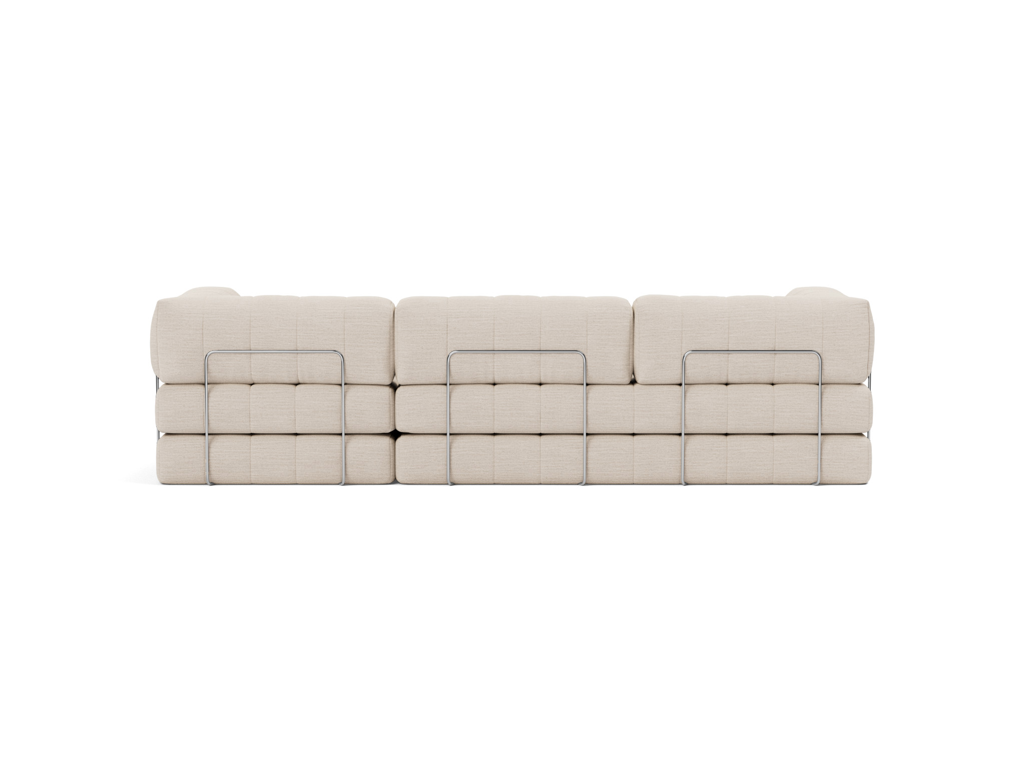 Schlafsofa CozyPad Grand mit Armlehnen Webstoff Blida 612-Sand-Grey