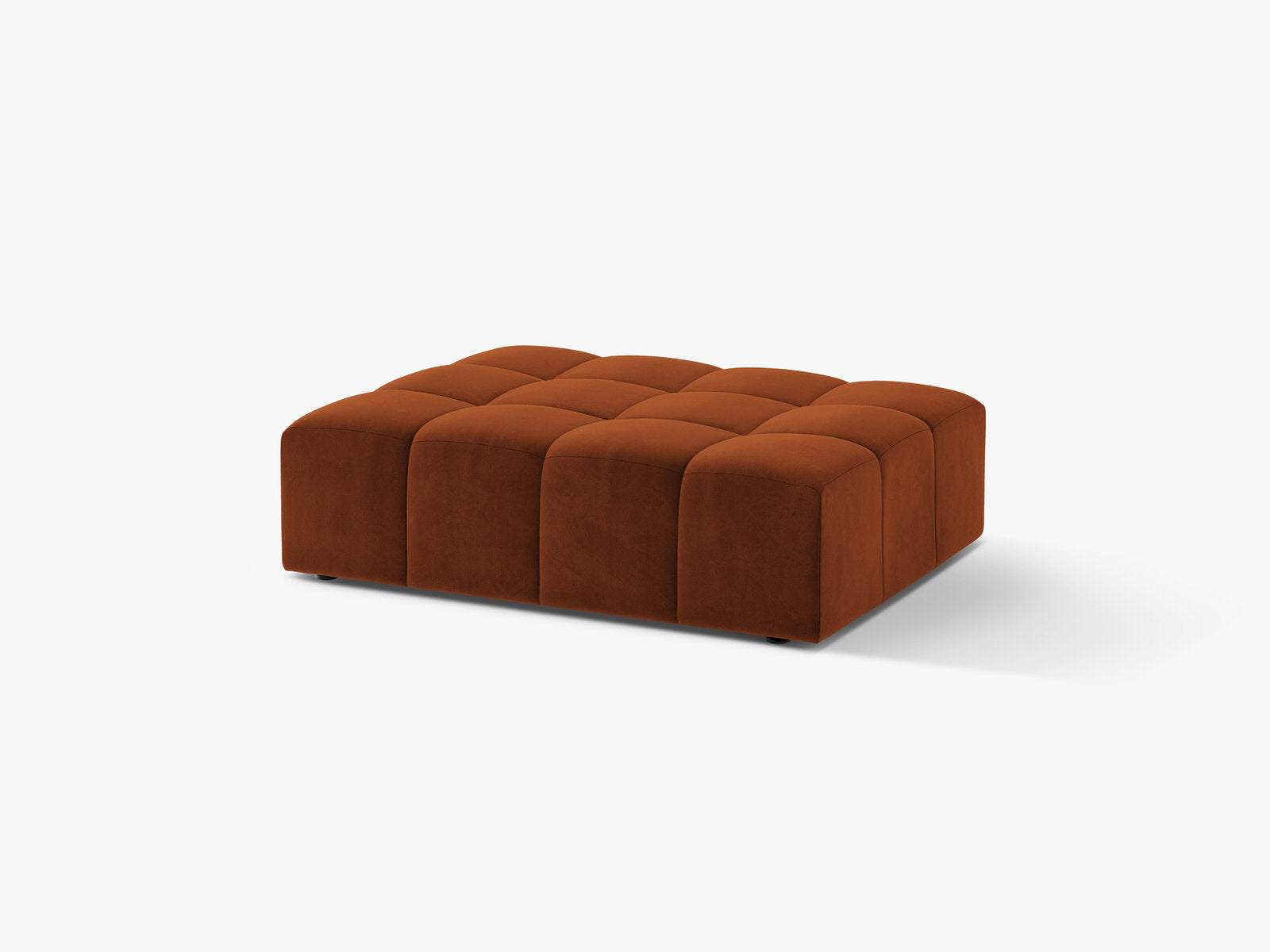 Micadoni Hocker Jennifer 1-Sitzer Samt Bluvel Terrakotta