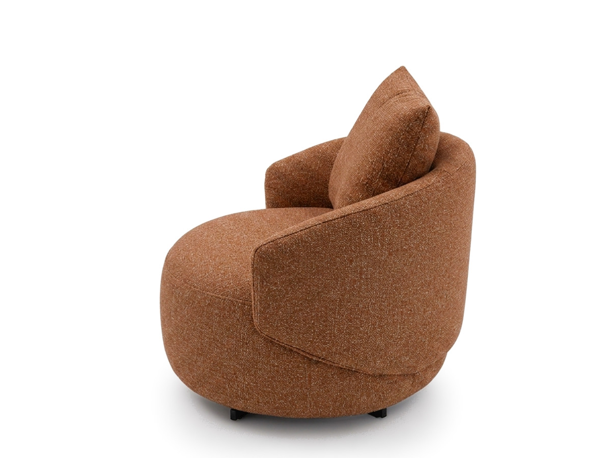 Bobochic Lexie Sessel Melange-Stoff Orange