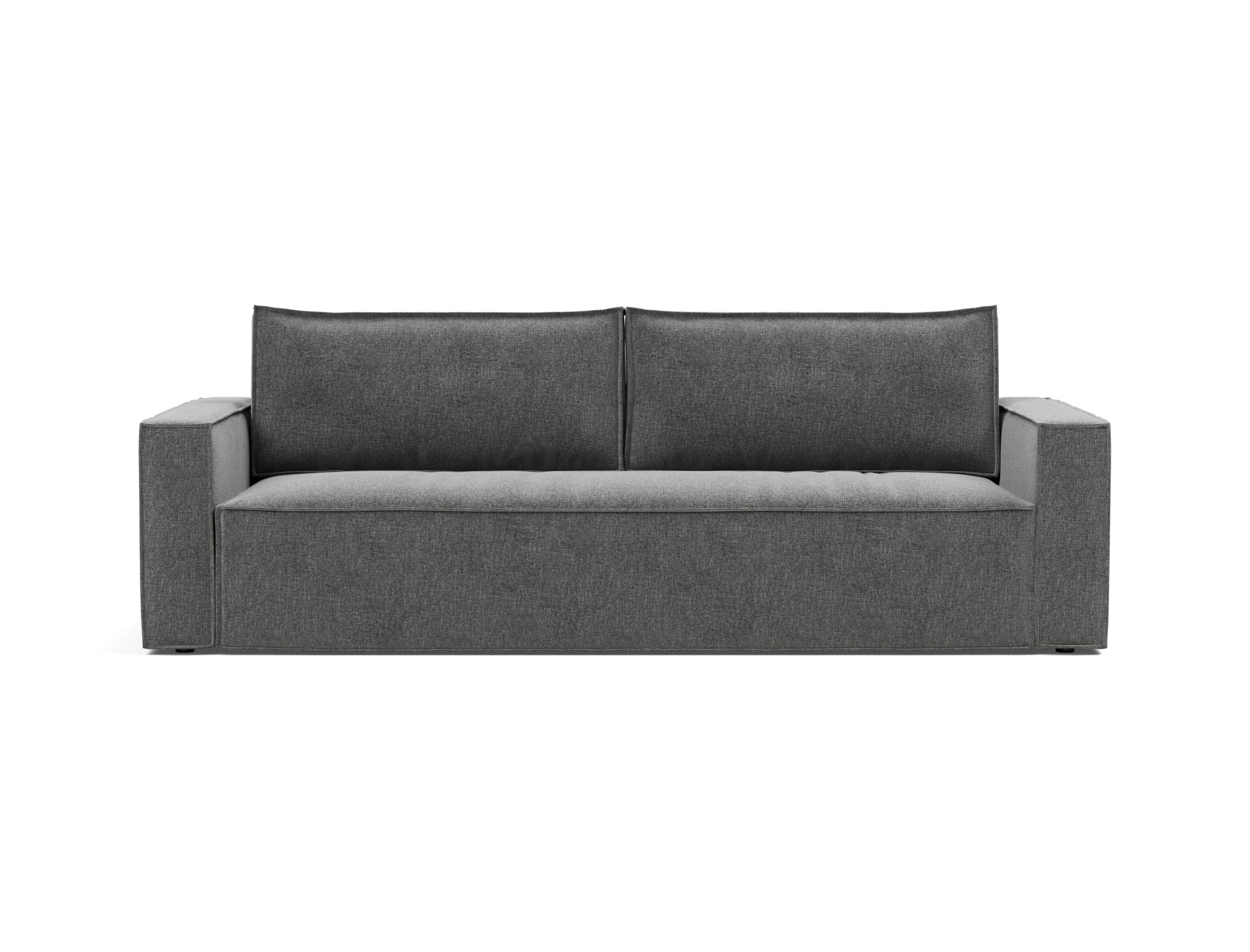Schlafsofa Newilla Strukturierter Stoff Twist 563-Charcoal