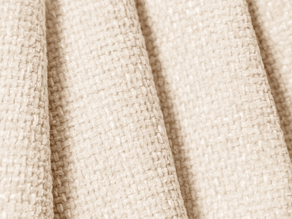 Cosmopolitan Design Pouf Matera große Version Chenille Eden Helles Beige