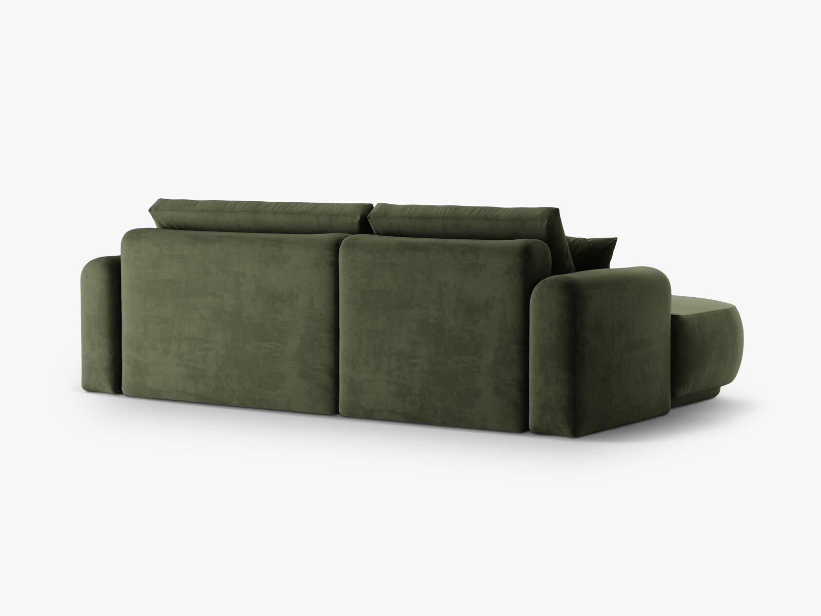 Micadoni Ella Ecksofa 5-Sitzer mit Schlaffunktion Links Samt Vogue Grün