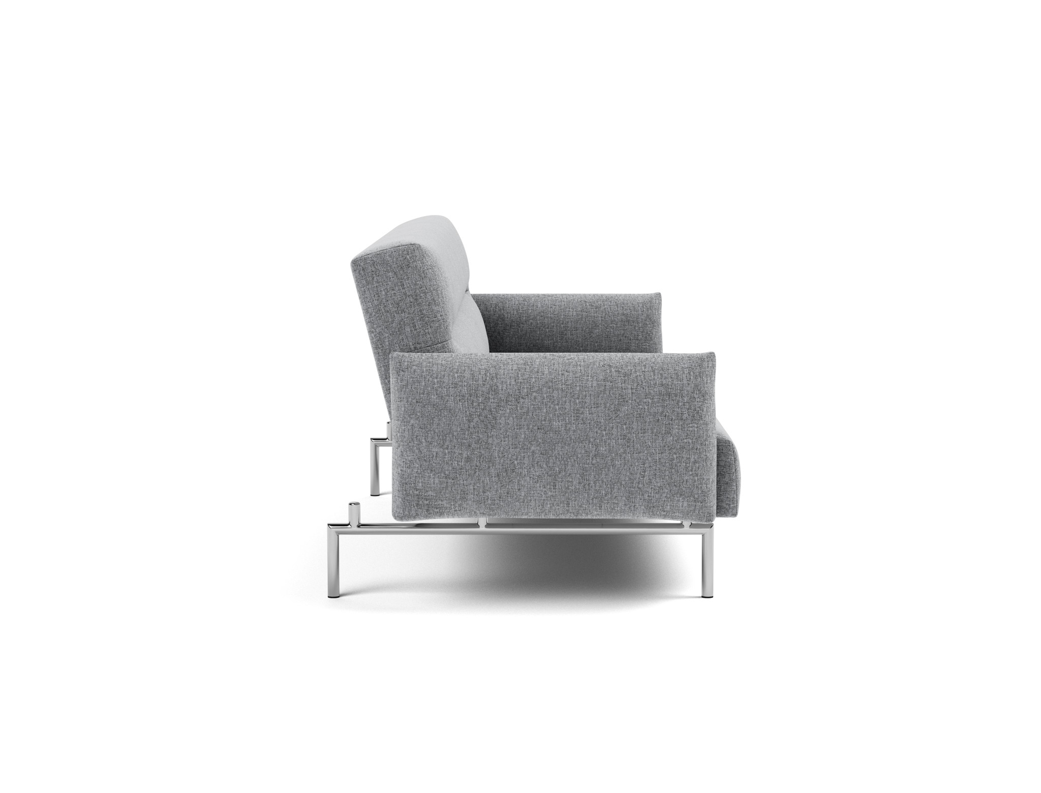 Schlafsofa Jillis mit Armlehnen Strukturierter Stoff Twist 565-Granite