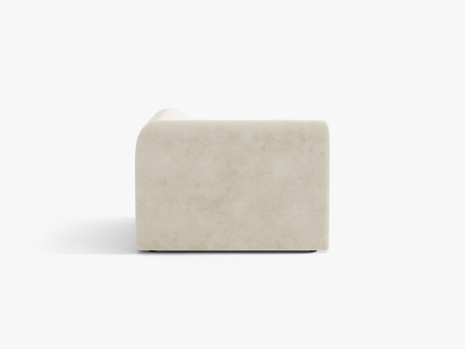 Micadoni Modul Ecke Miley Samt Bluvel Helles Beige
