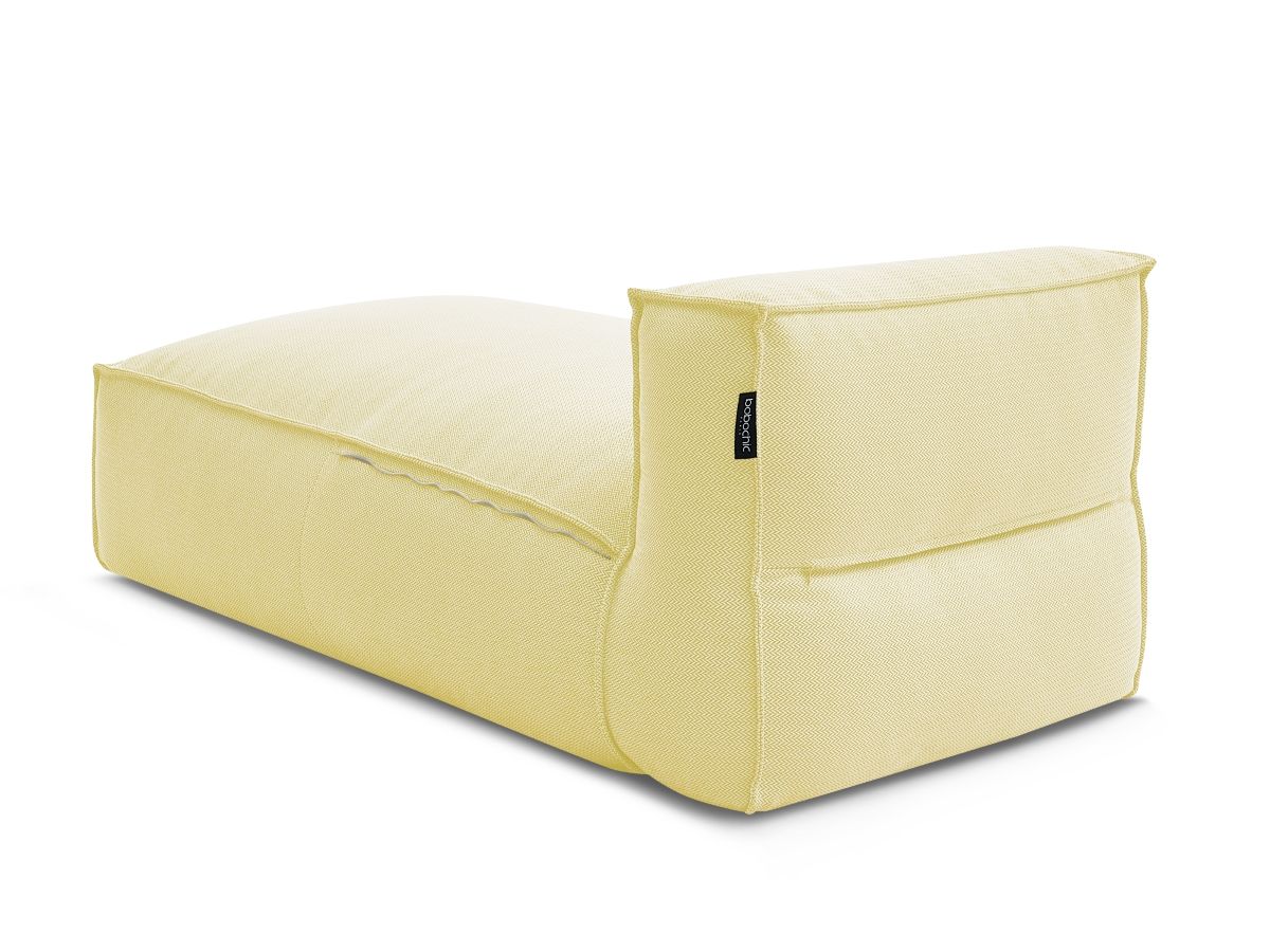 Bobochic Biarritz Méridienne-Modul Melange-Stoff Gelb