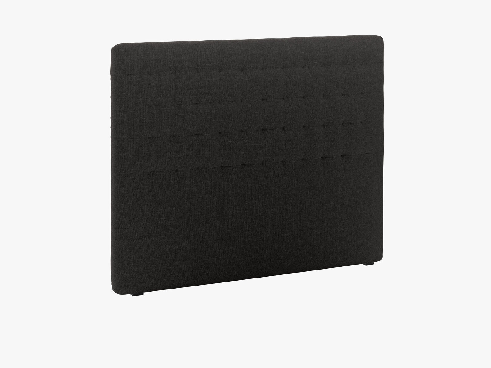 Micadoni Nova Samtiger Kopfteil 120 cm (H 120 cm) Strukturierter Stoff Liberty Schwarz 160x120