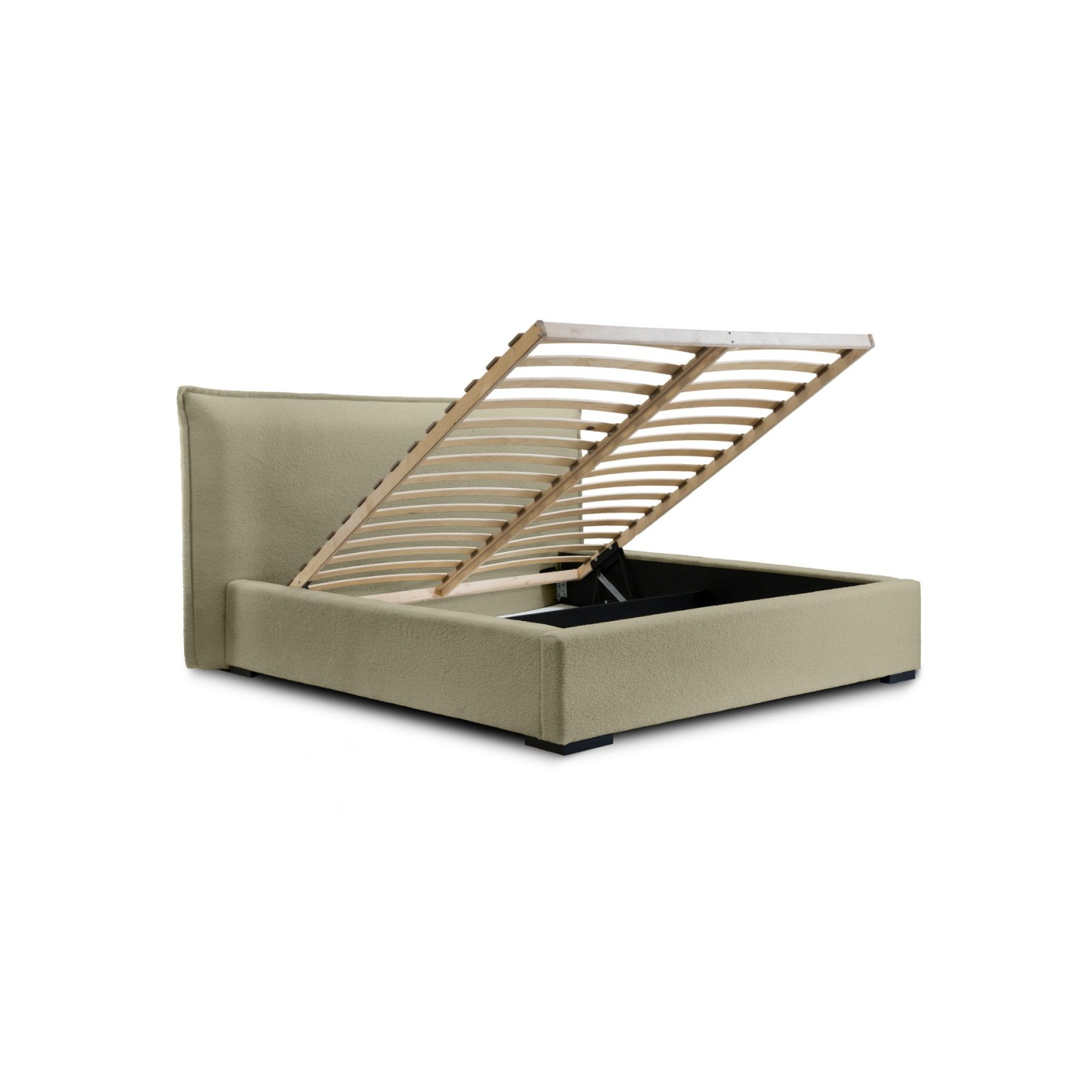Polsterbett Renoa Boucle 140x200 mit Holzrahmen Quelle 06