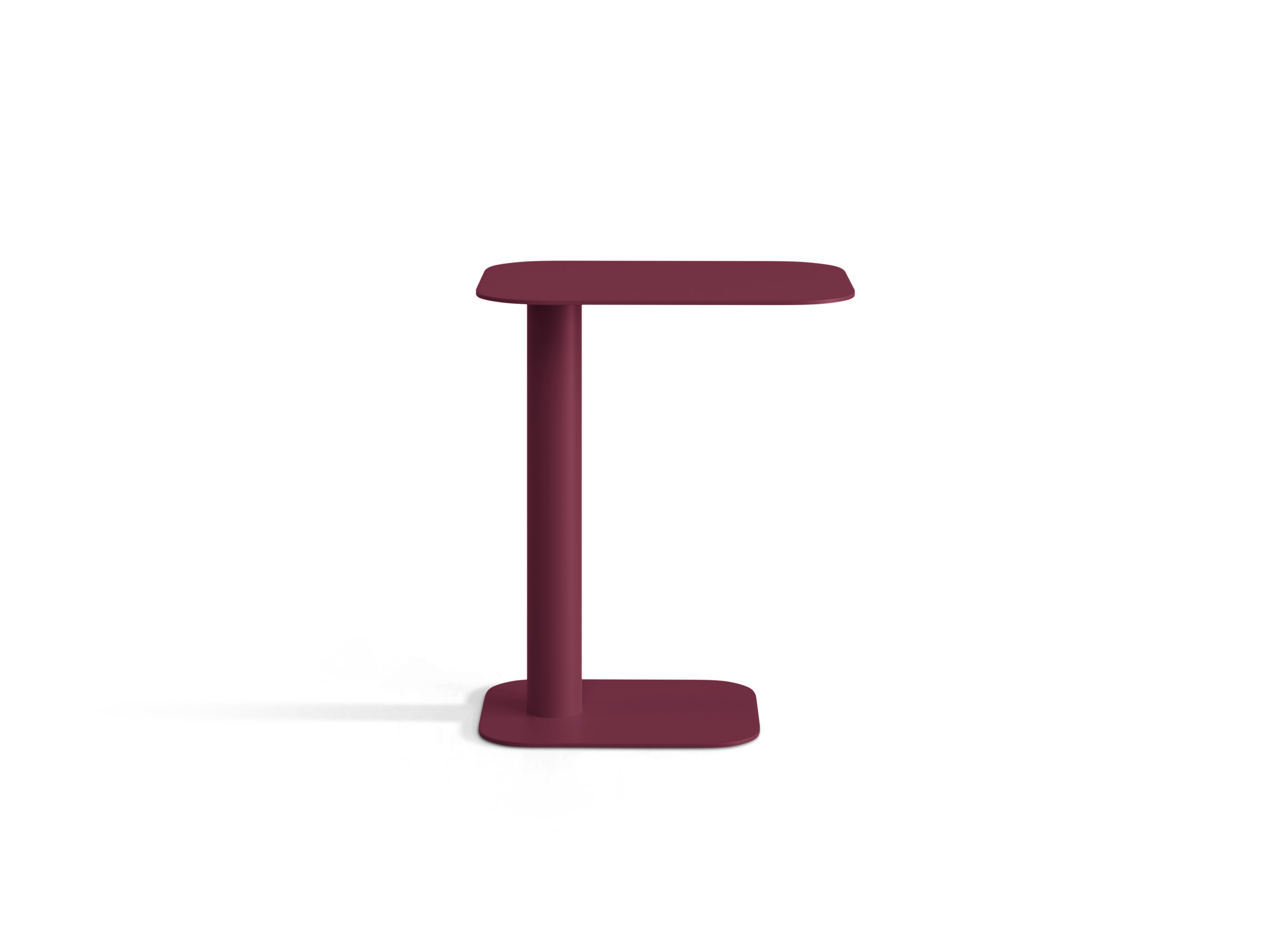 Micadoni Jackson Beistelltisch Burgundfarben