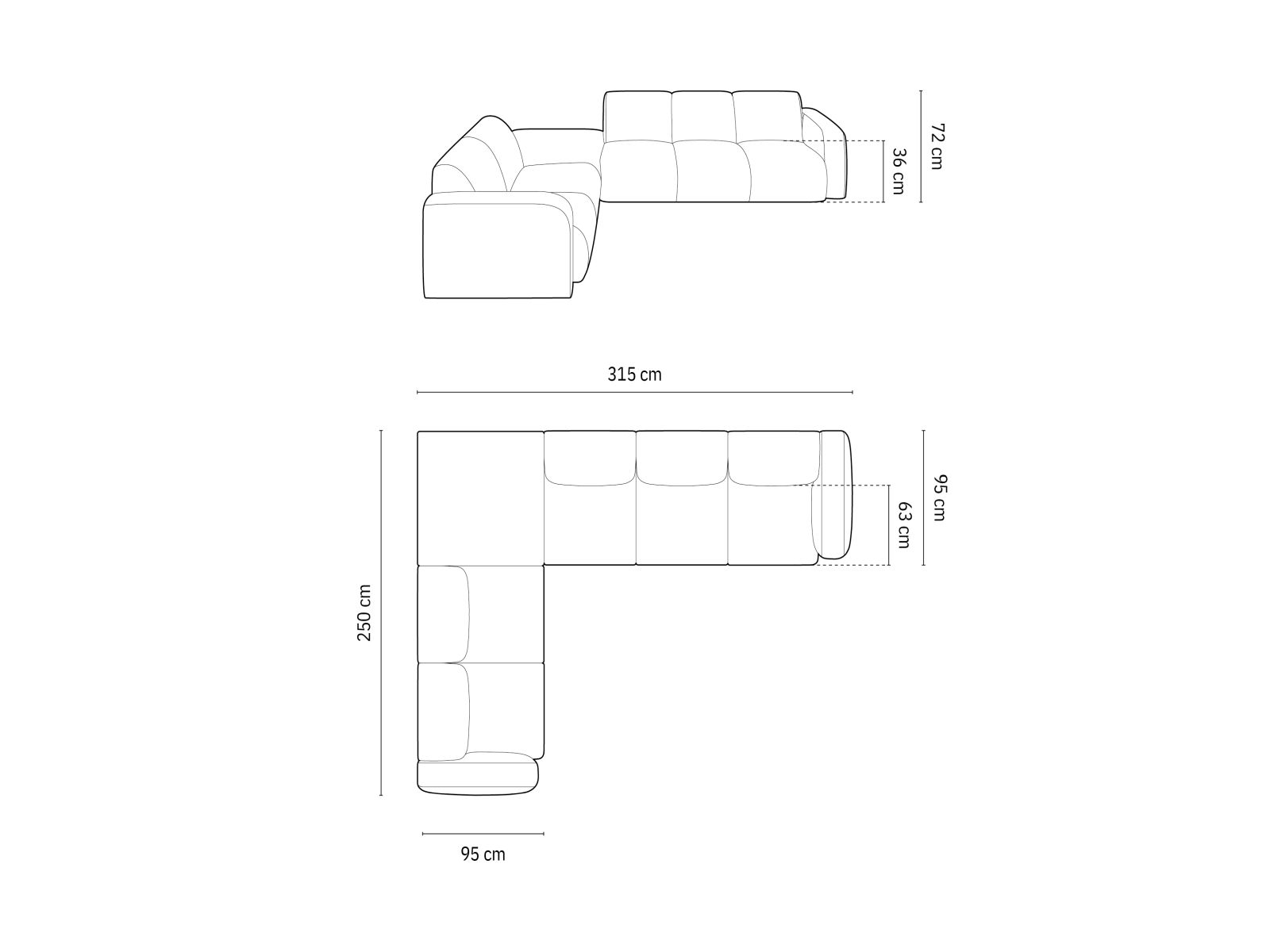 Micadoni Ecksofa Molino 6-Sitzer Links Samt Casino Helles Beige