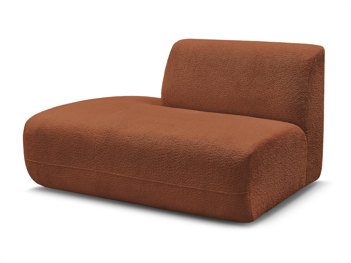Bobochic Anda Sofamodul 2-Sitzer Chenille Orange Ecke links