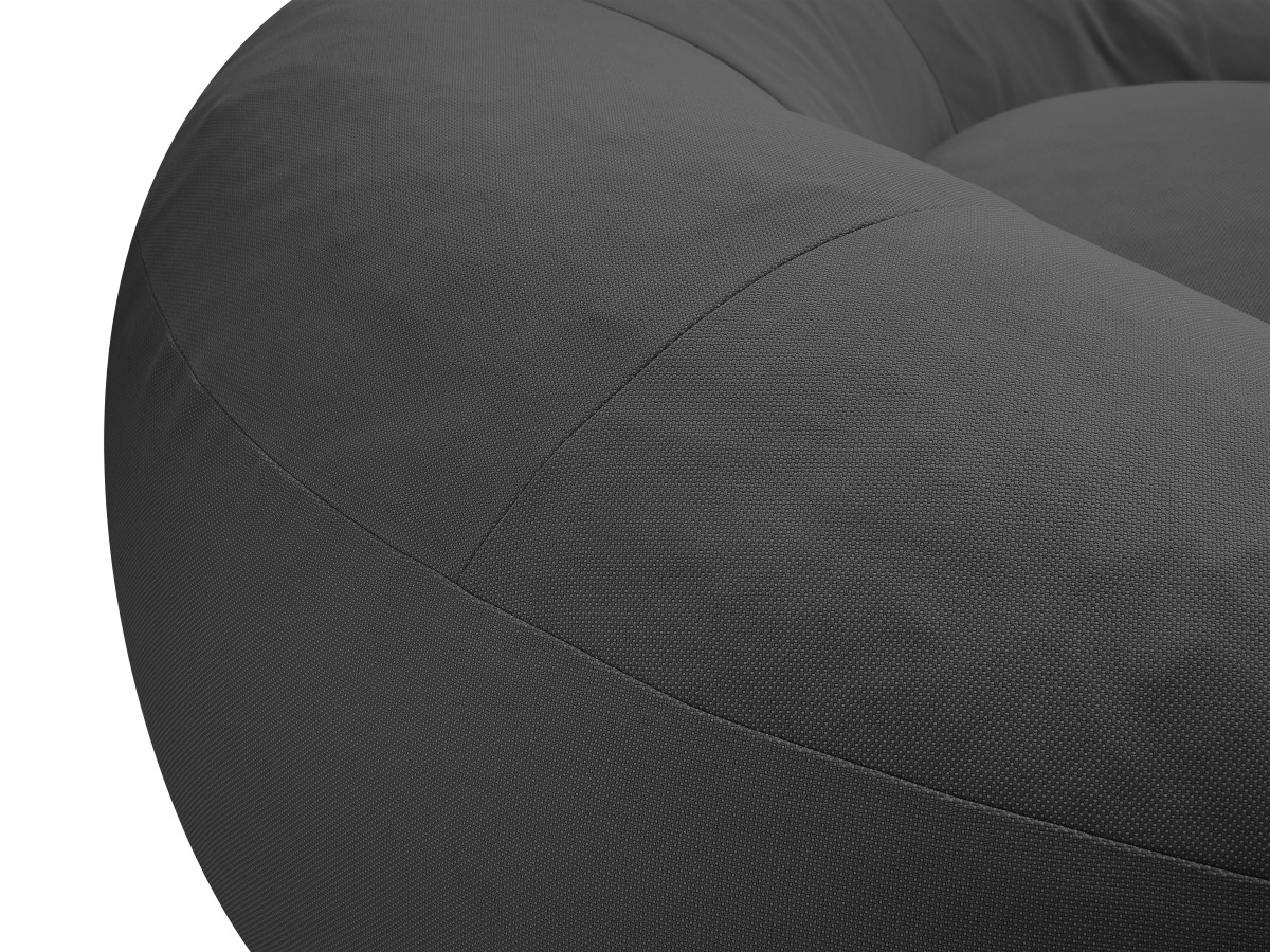 Bobochic Eloane Pouf Stoff Dunkelgrau, 150 cm