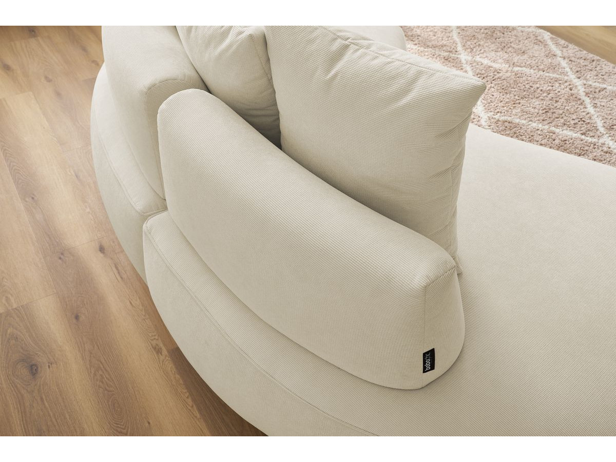 Bobochic Saint-germain Sofa 3-Sitzer Strukturstoff Beige