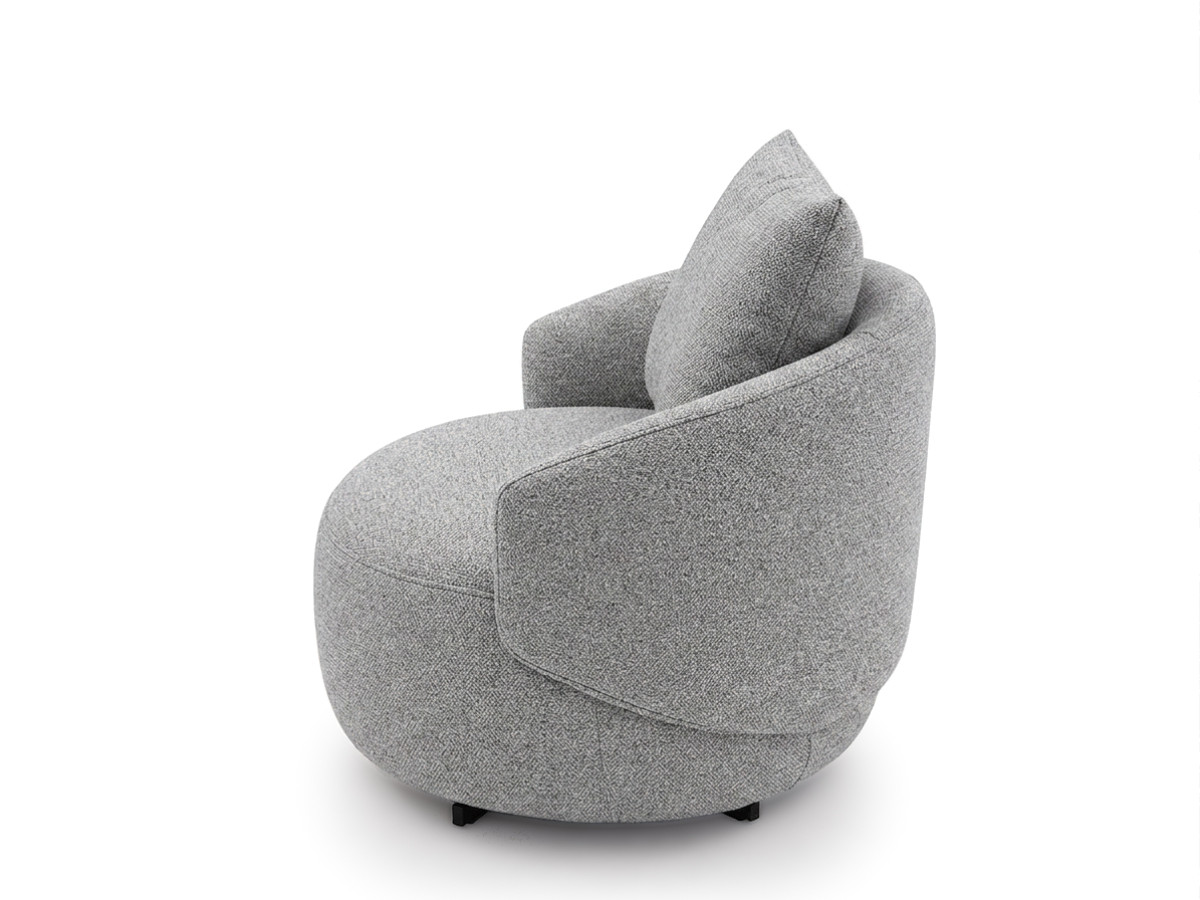 Bobochic Lexie Sessel Melange-Stoff Grau