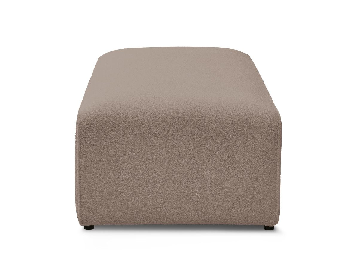 Bobochic Megeve Pouf Bouclé-Stoff Braun