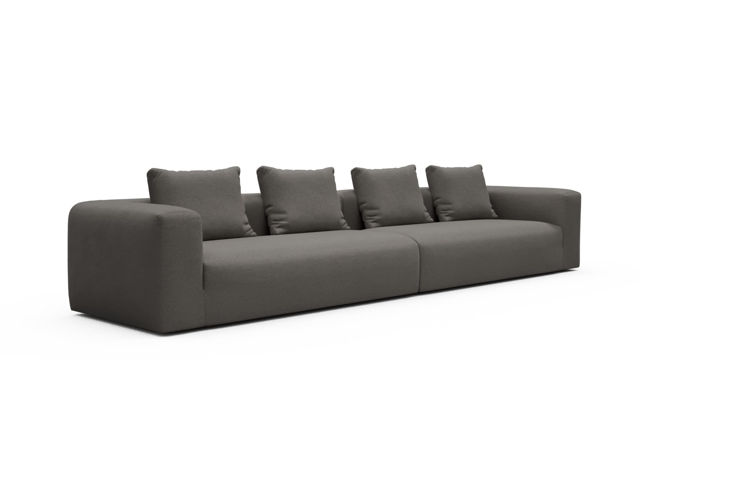 Sofa Modulares XXL Sofa Fred 5-Sitzer Satya-Taupe