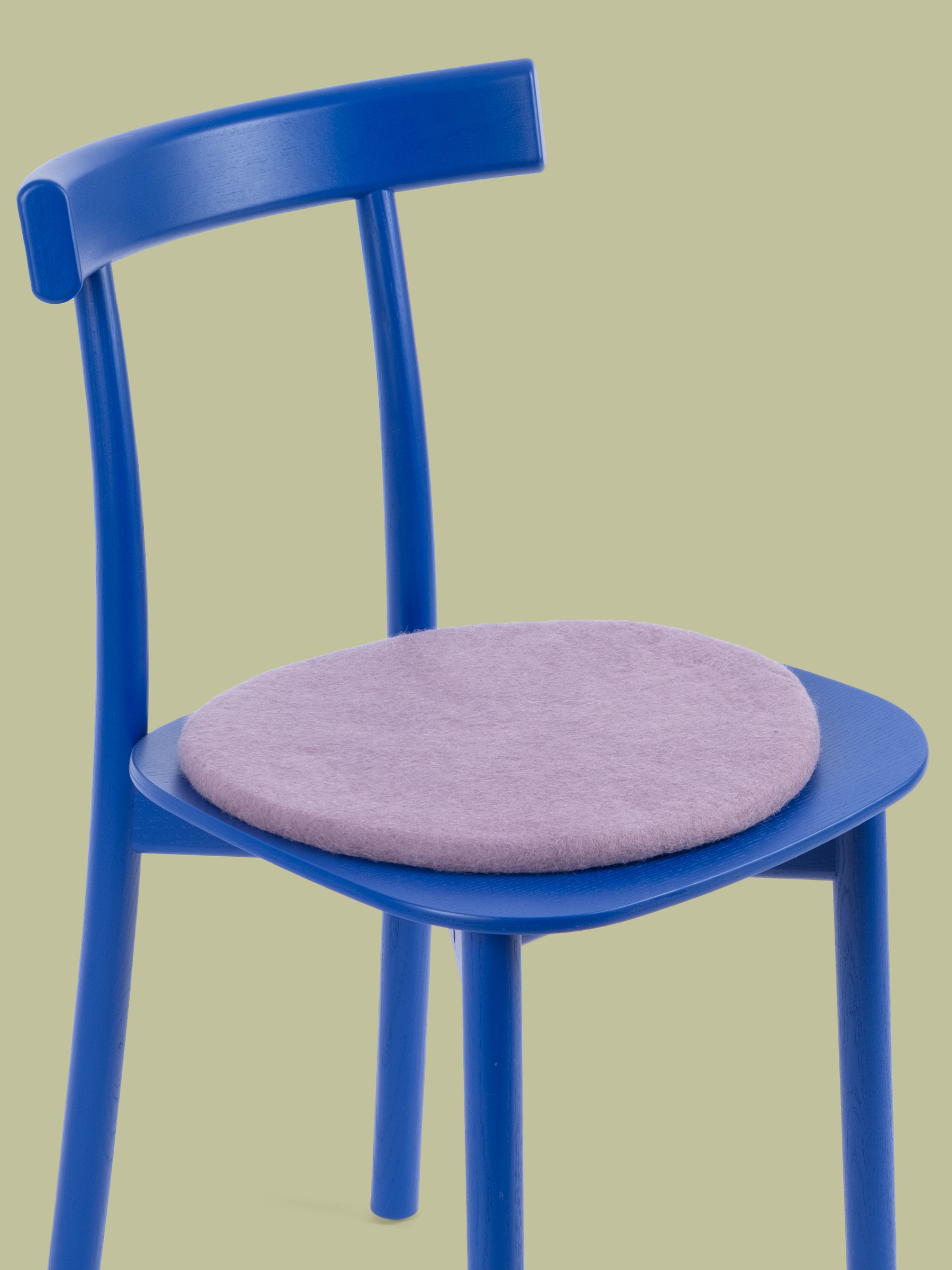 myfelt Tove Filz-Sitzauflage Fliedergrau Ø 36 cm